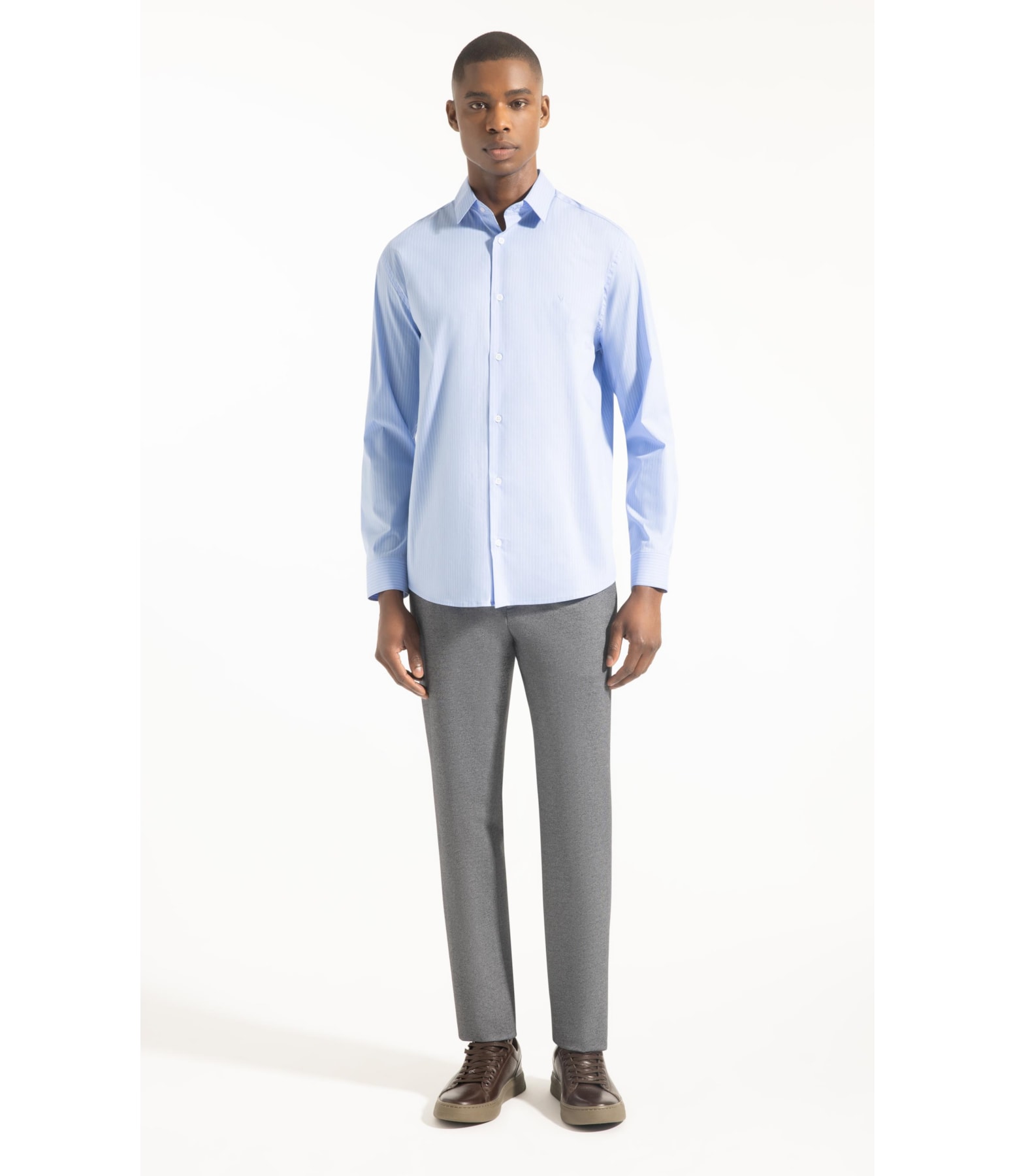 Camisa Tecno  Provence Slim Shan Azul Bic