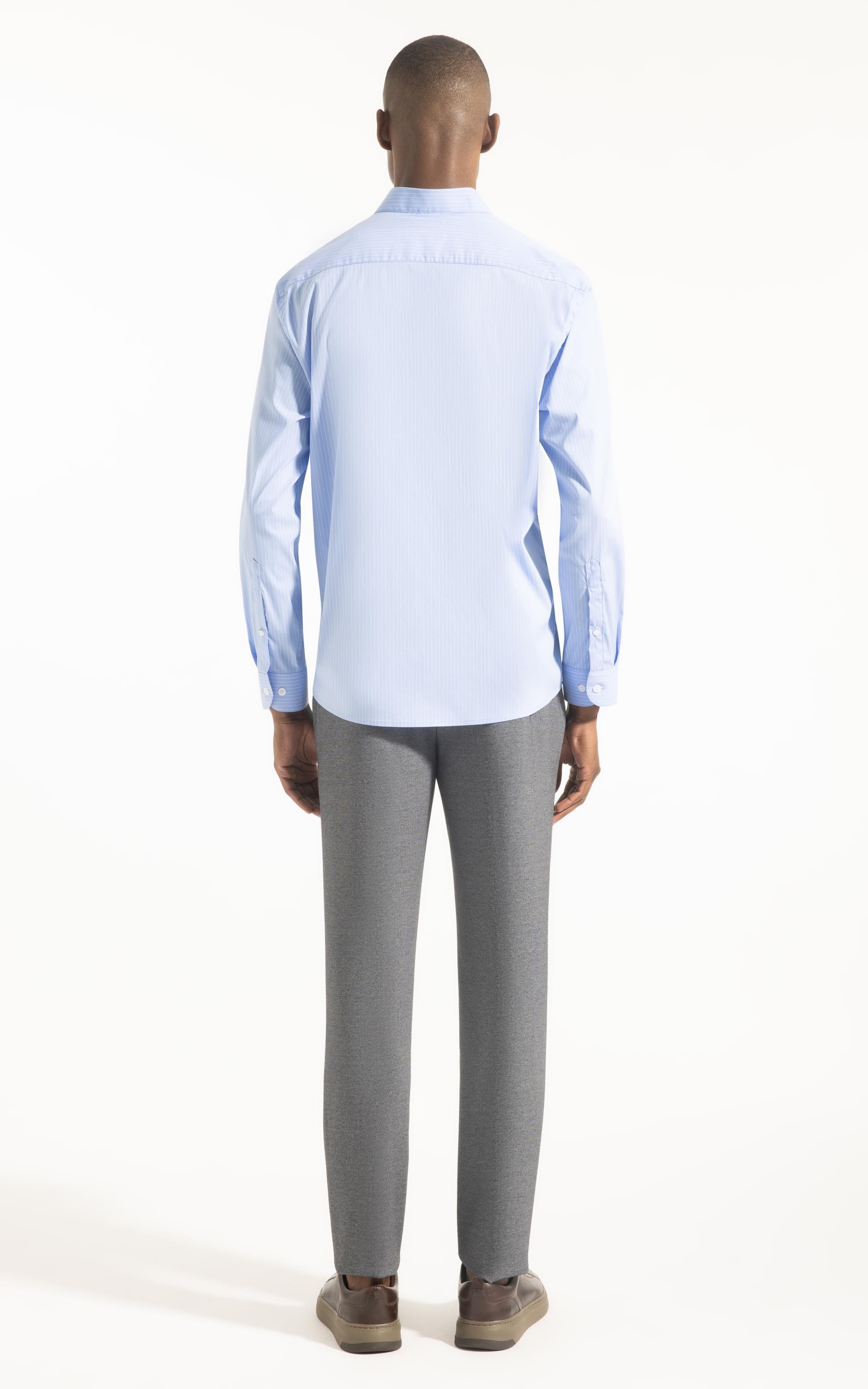 Camisa Tecno  Provence Slim Shan Azul Bic