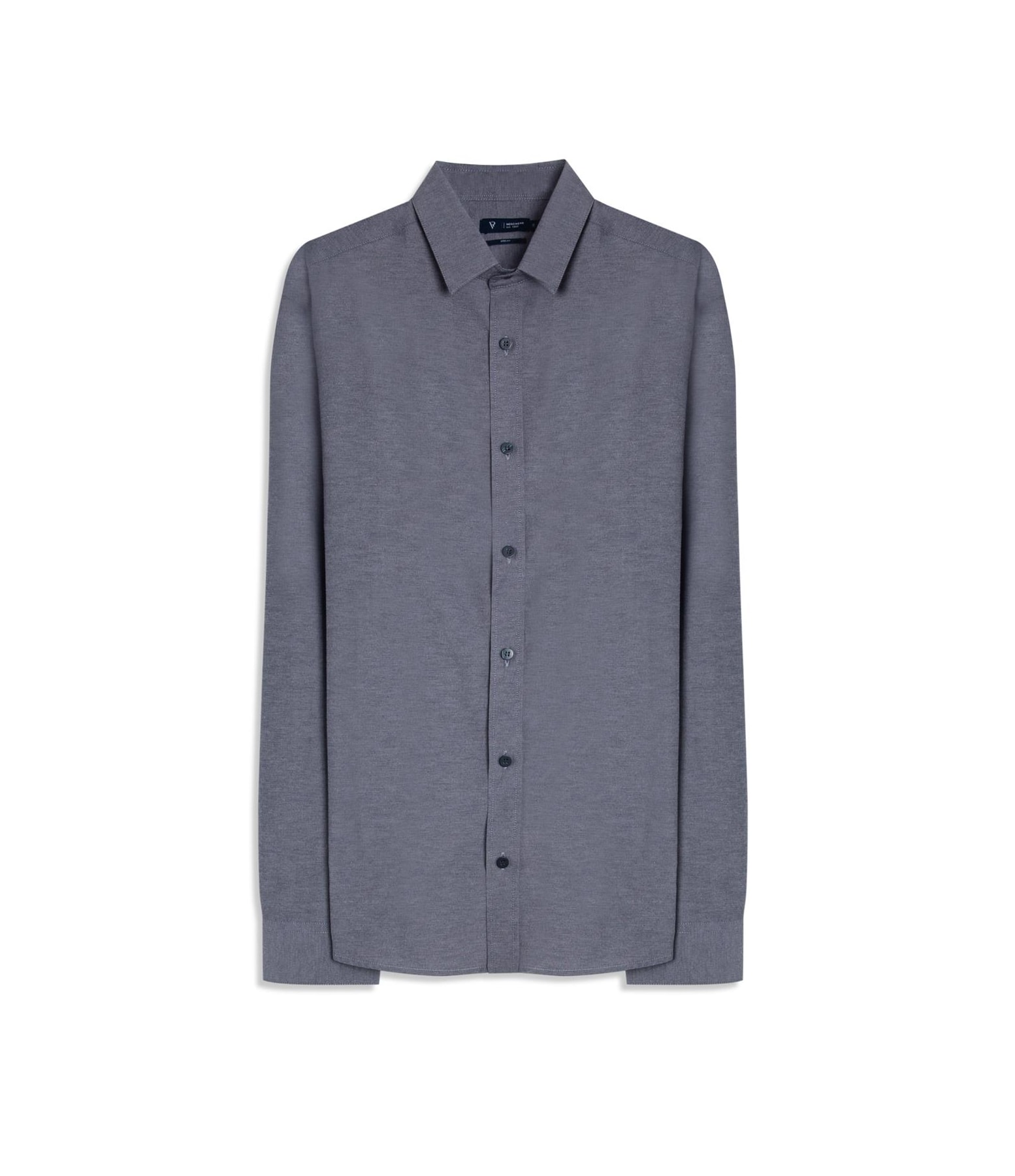 Camisa Tricoline Cotton Mescla Class Shangai Marinho