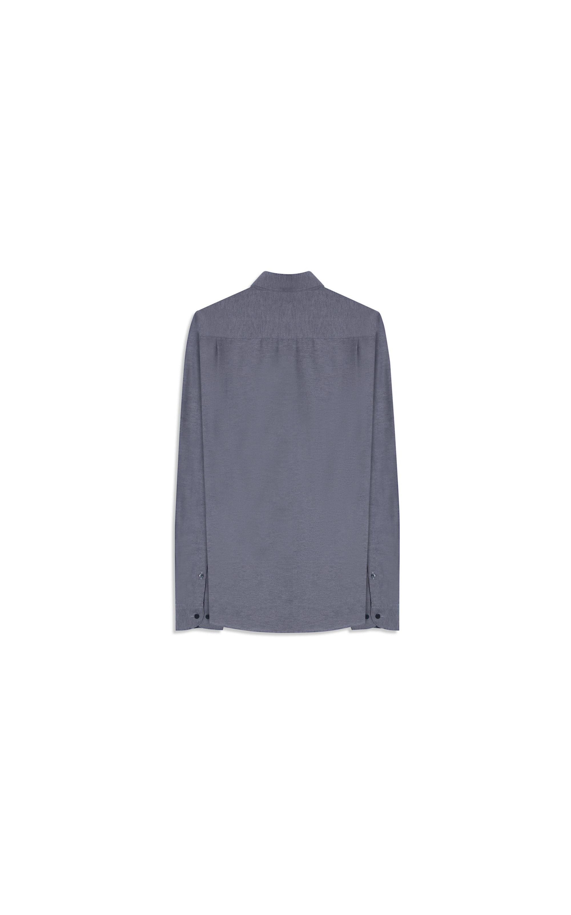 Camisa Tricoline Cotton Mescla Class Shangai Marinho