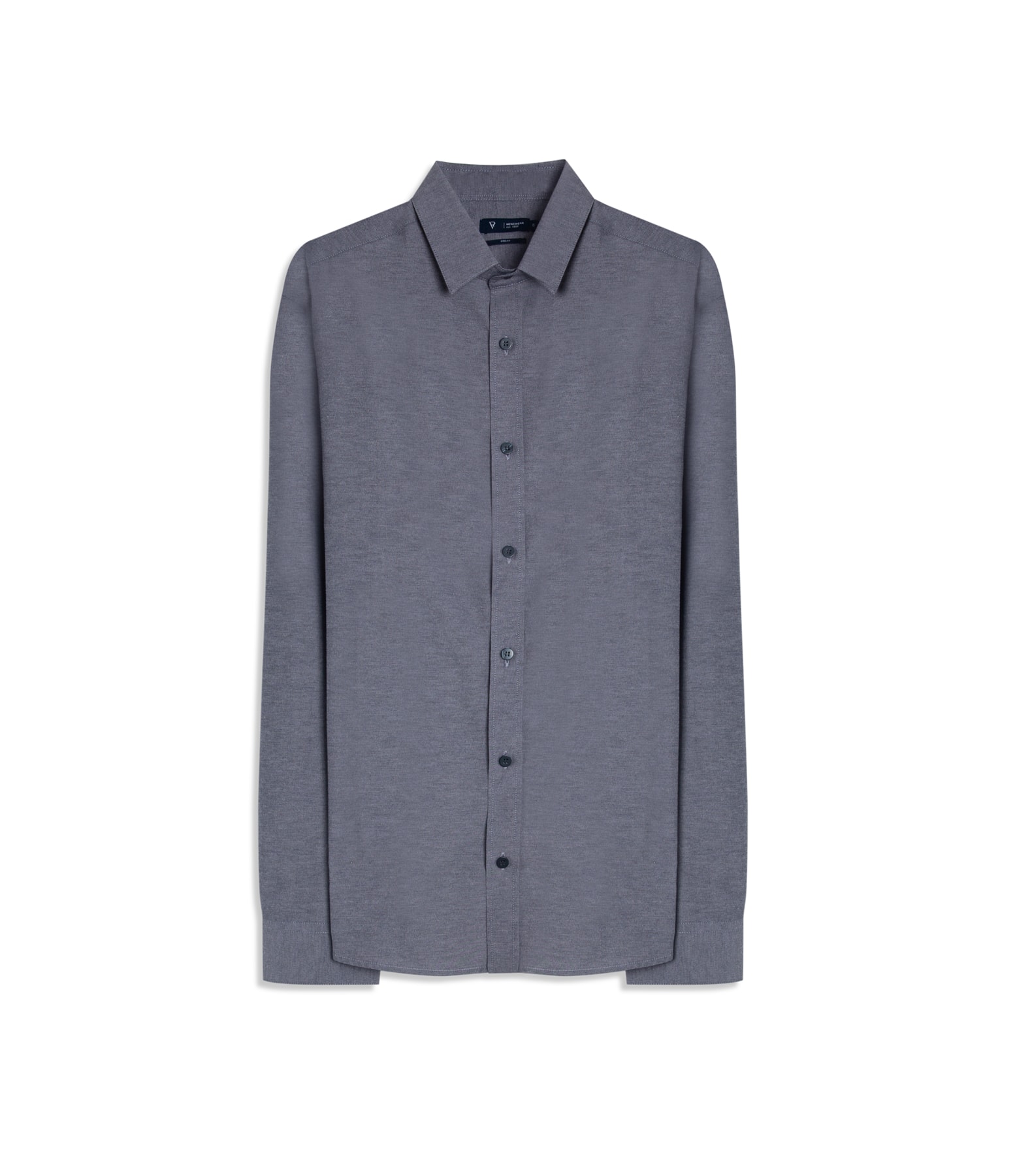 Camisa Tricoline Cotton Mescla Class Shangai Marinho