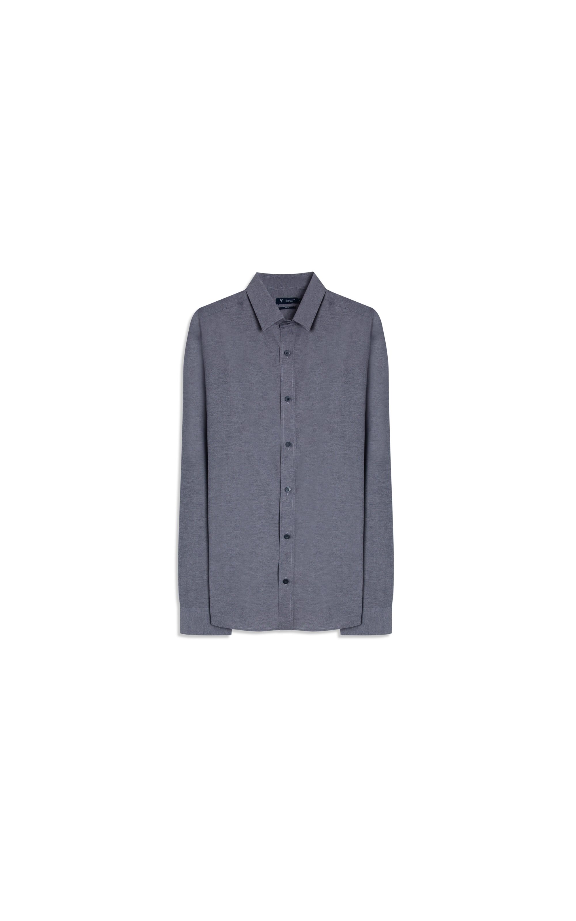 Camisa Tricoline Cotton Mescla Class Shangai Marinho