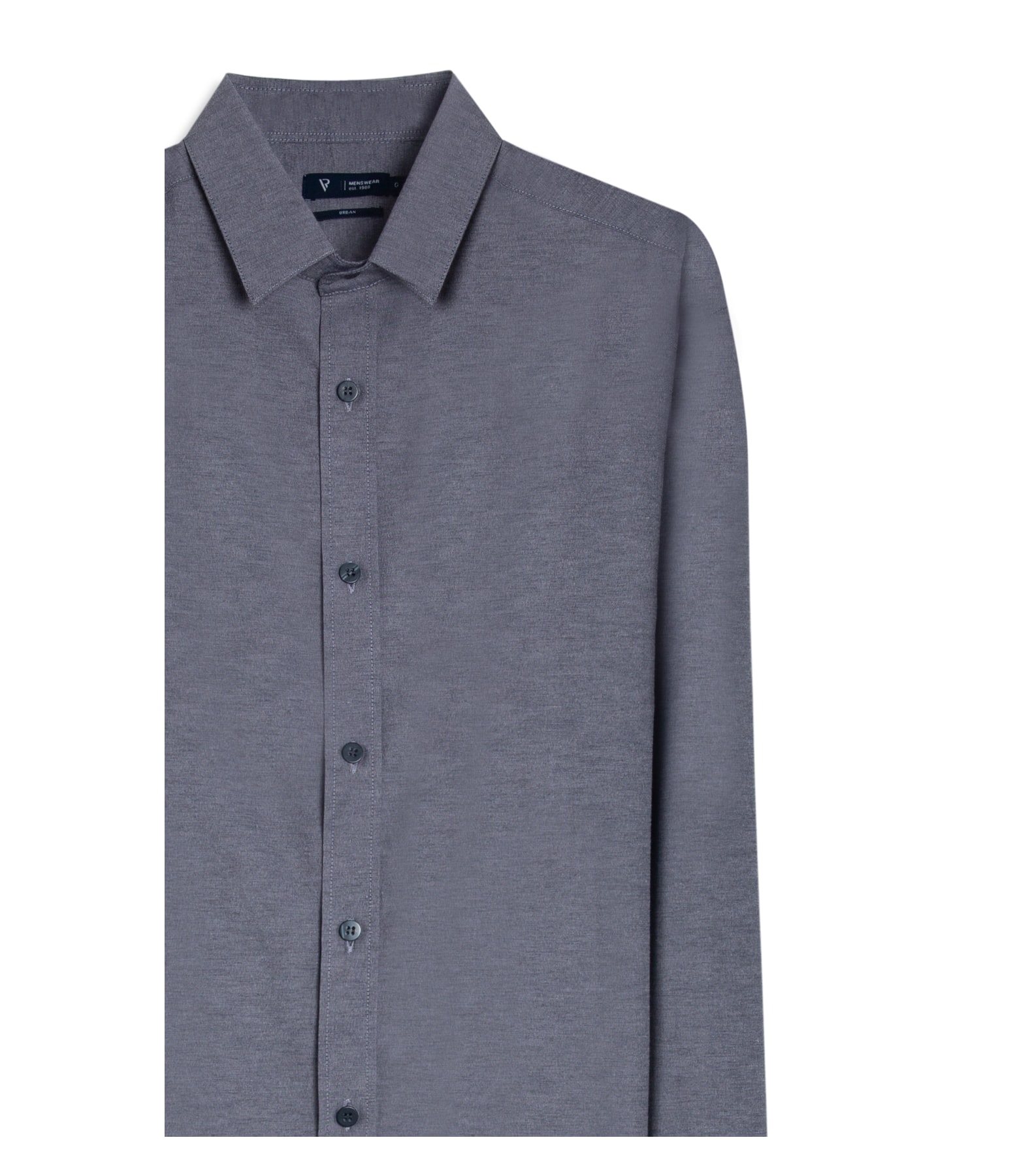 Camisa Tricoline Cotton Mescla Class Shangai Marinho