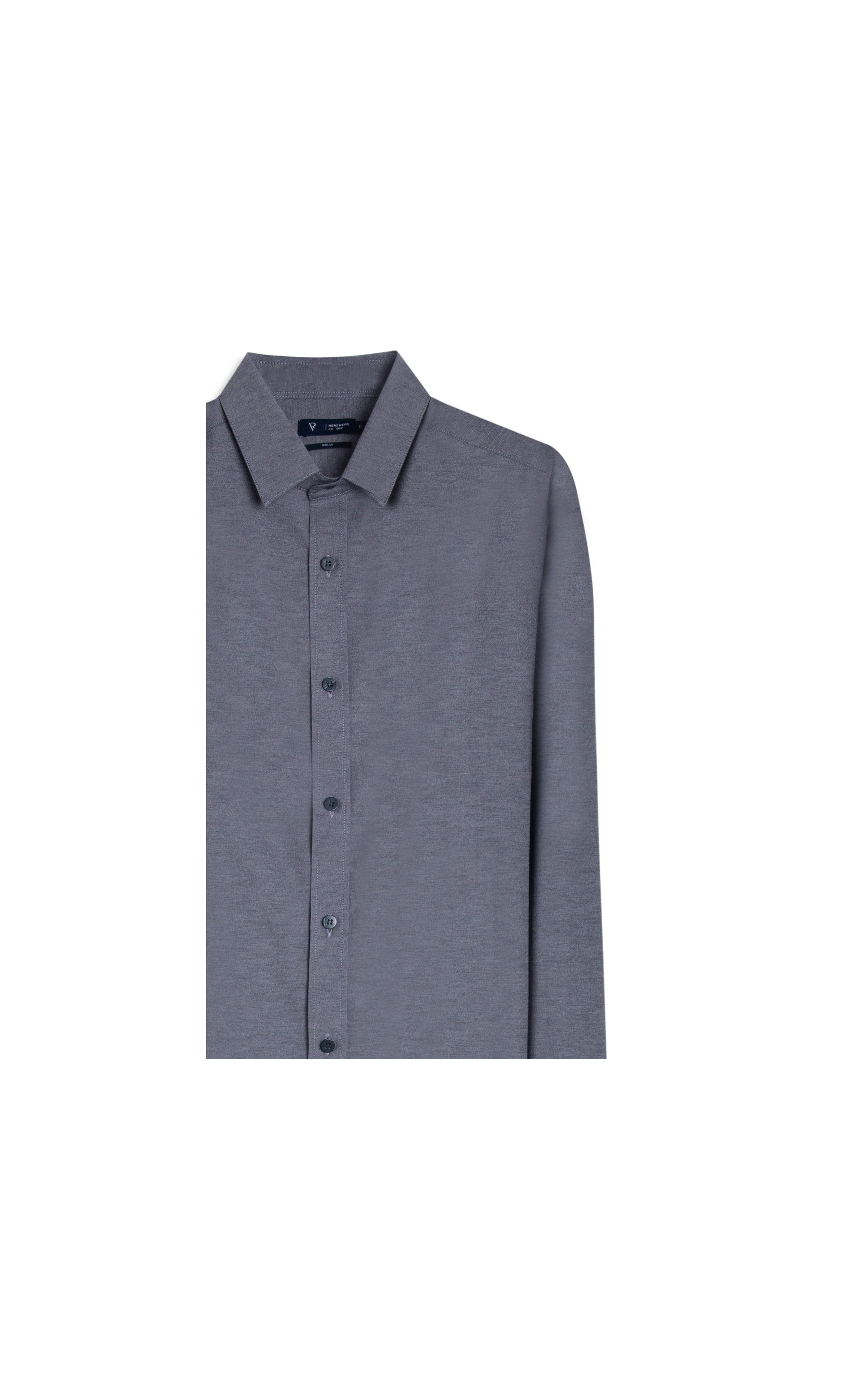 Camisa Tricoline Cotton Mescla Class Shangai Marinho