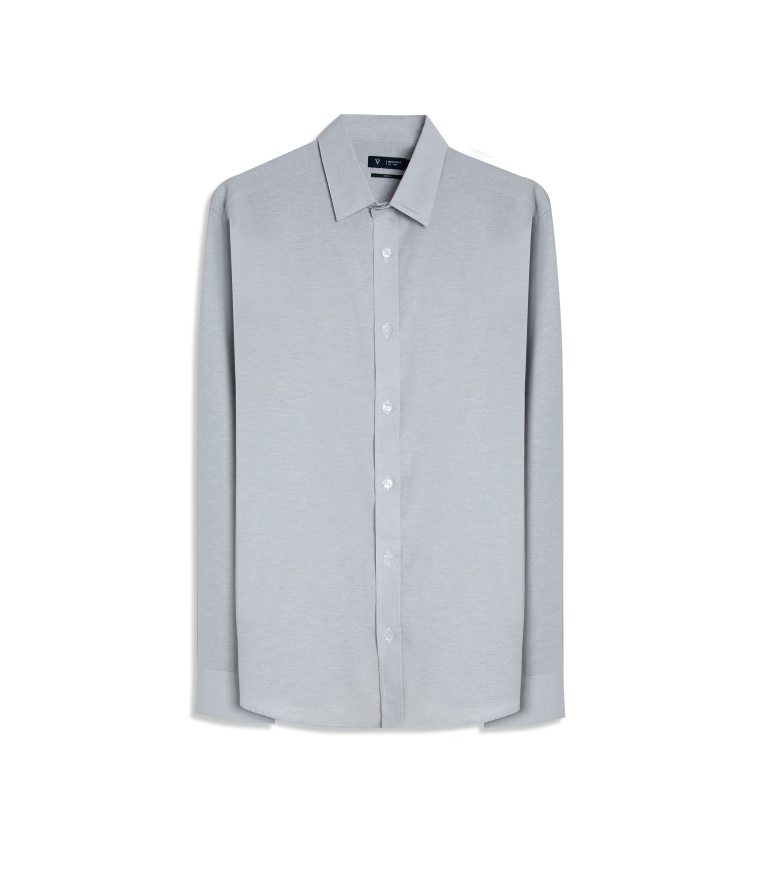 Camisa Tricoline Cotton Mescla Class Shangai Prata