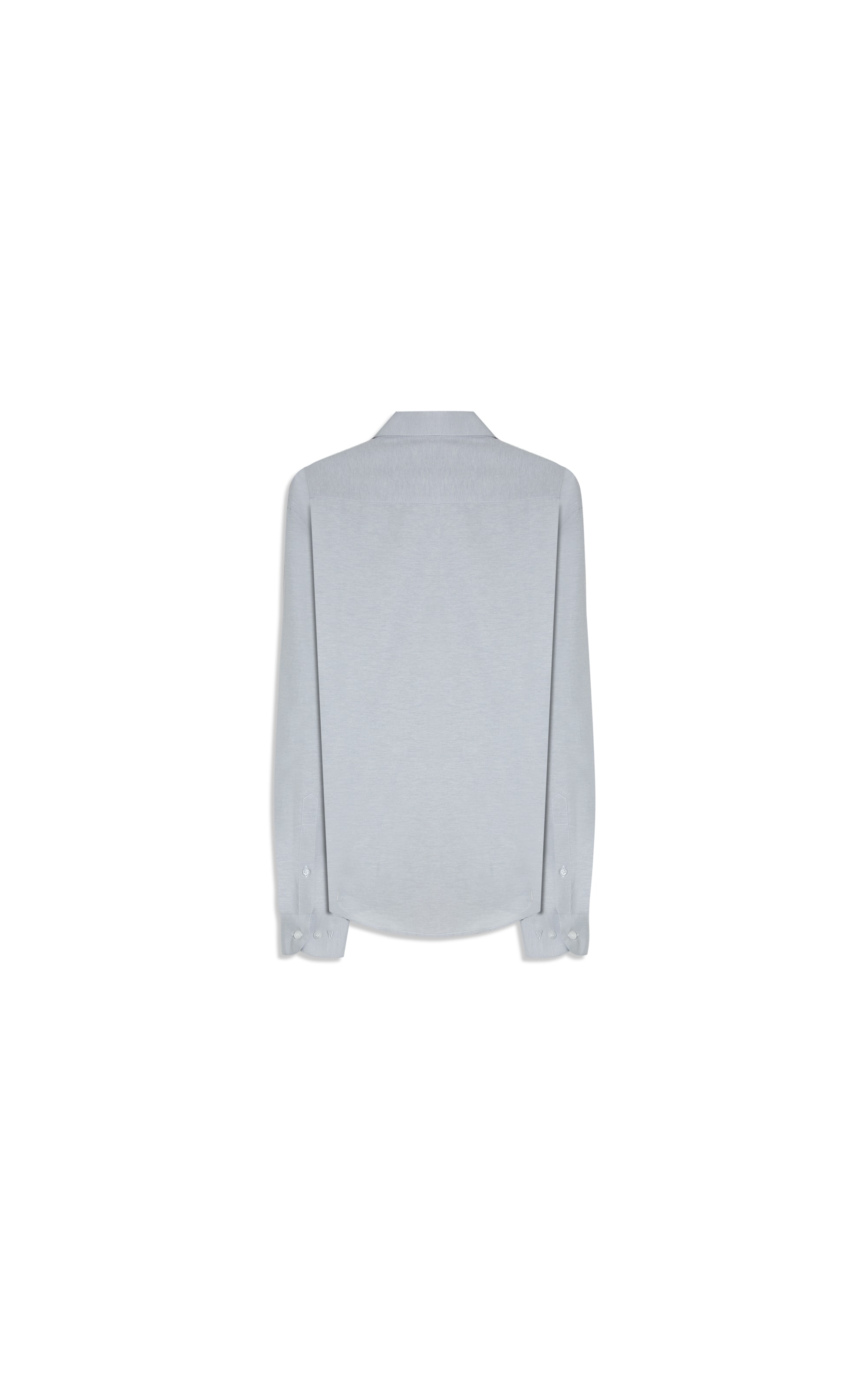 Camisa Tricoline Cotton Mescla Class Shangai Prata