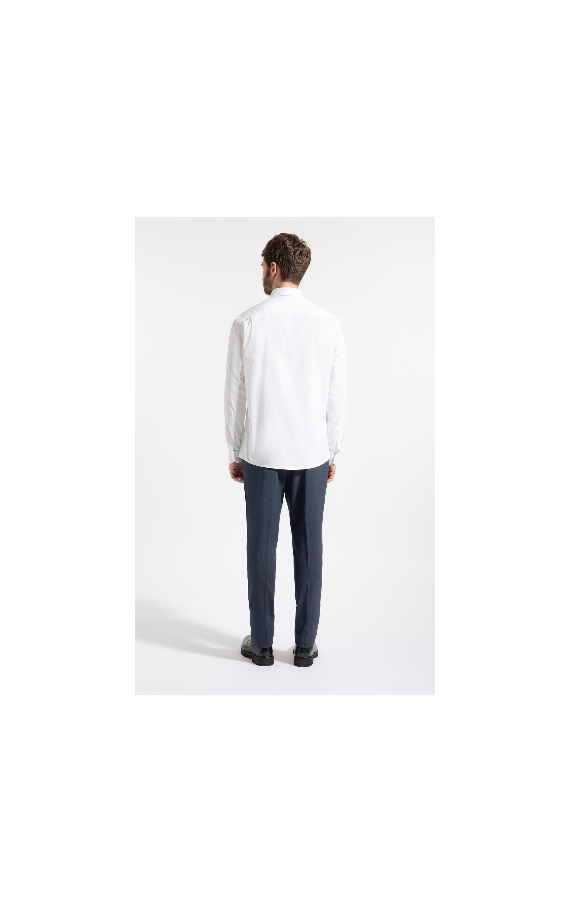 Camisa Tricoline Mozart New Class Shangai Branco