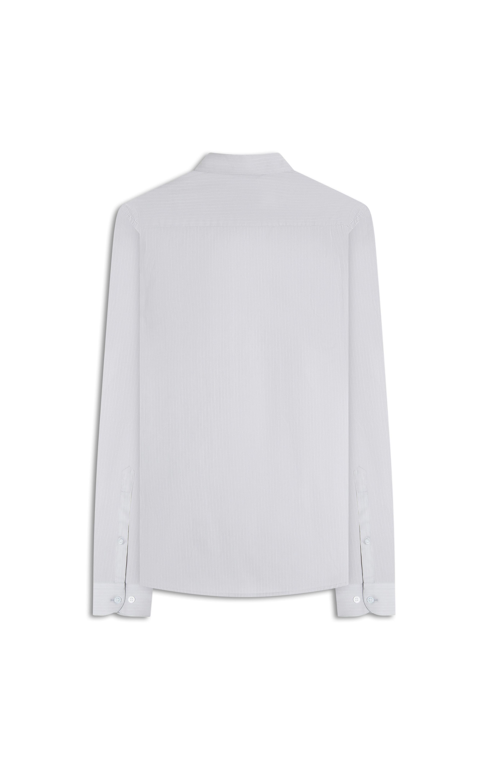 Camisa Tricoline Slim Shangai Prata
