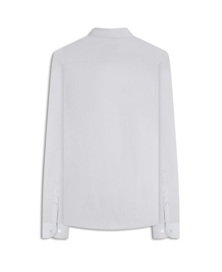 Camisa Tricoline Slim Shangai Prata