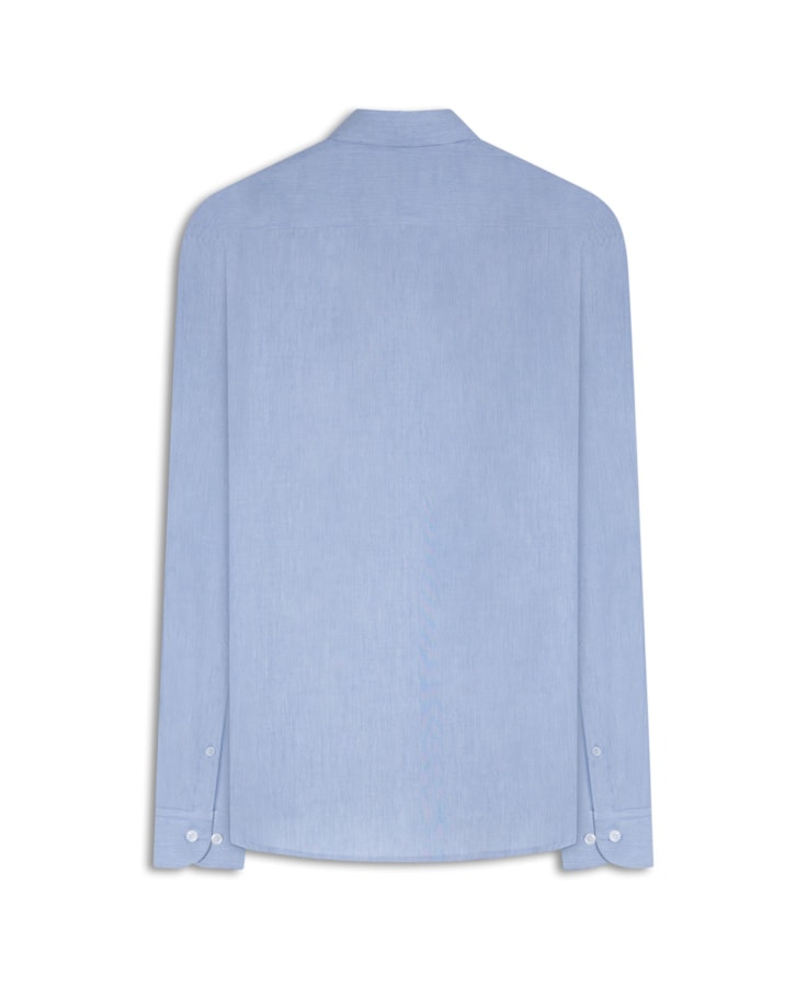 Camisa Tricoline Soft Dubai Azul Pervante