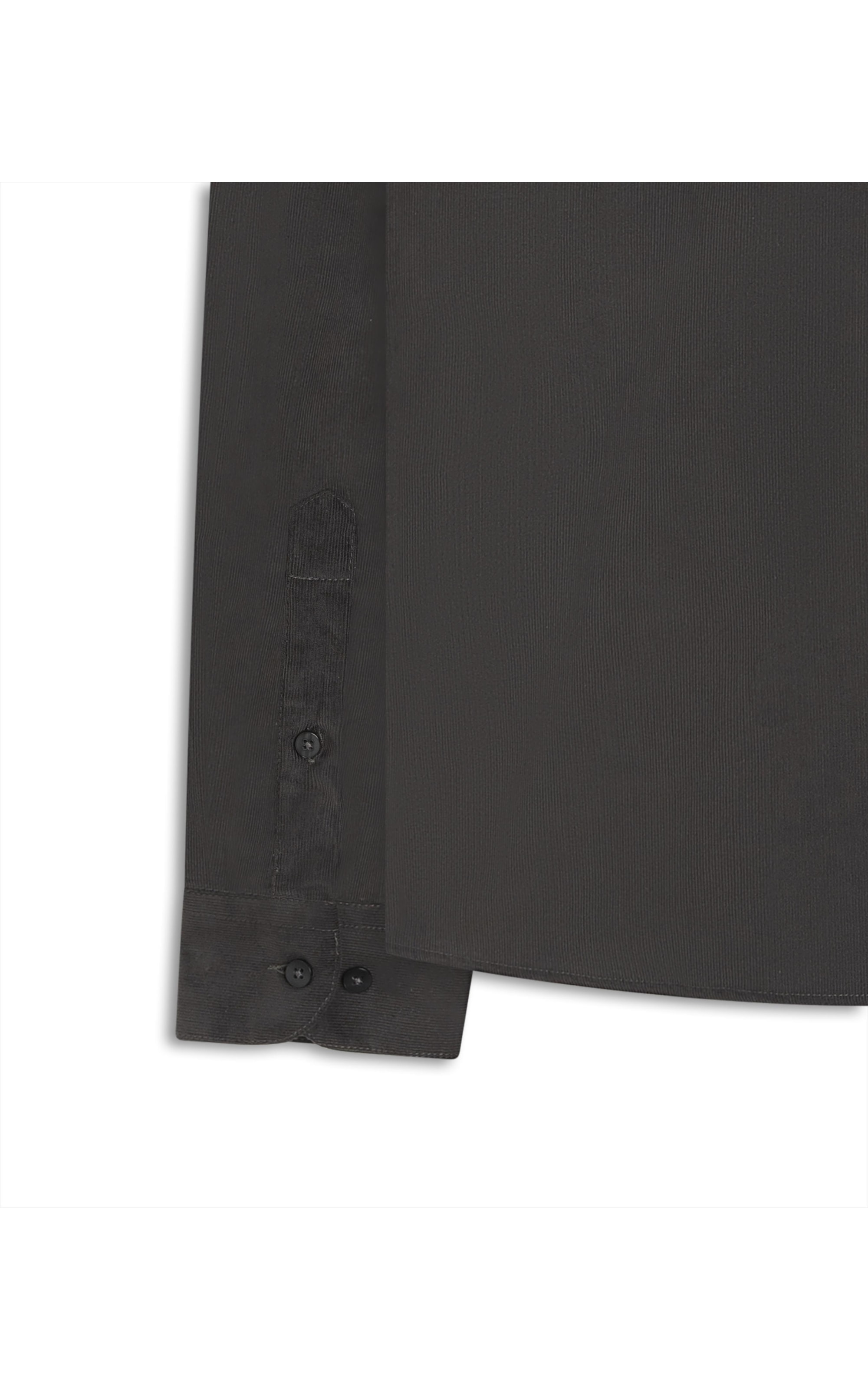 Camisa Veludo Lisa Slim Anat Grafite