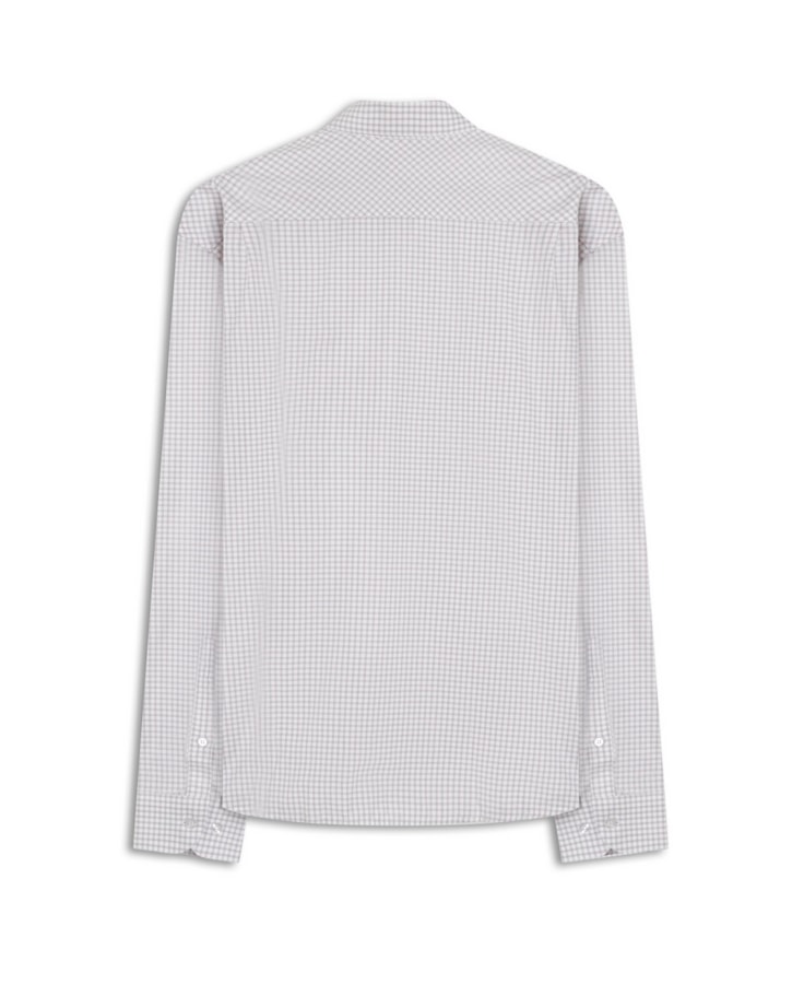 Camisa Vicenzo Cotton Cinza Claro Xadrez