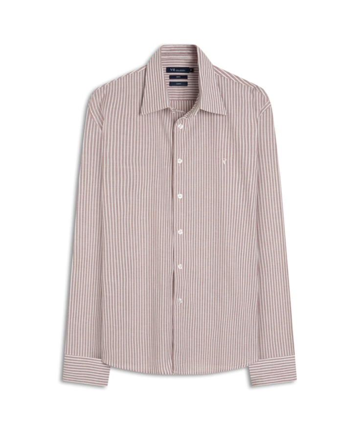 Camisa Villini Slim Rosa Velho