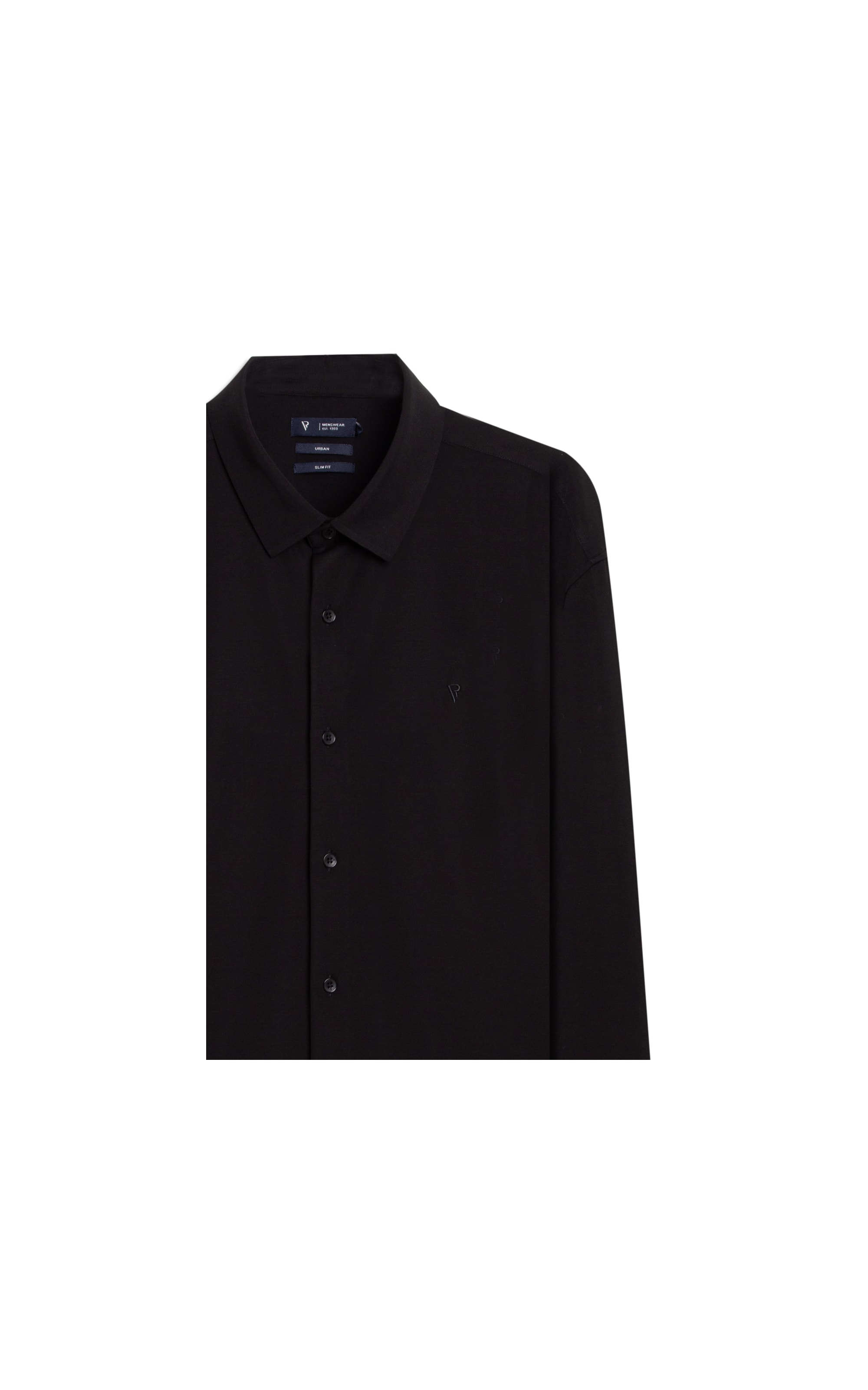 Camisa Visco Nylon Slim Fussioned Ml Preto