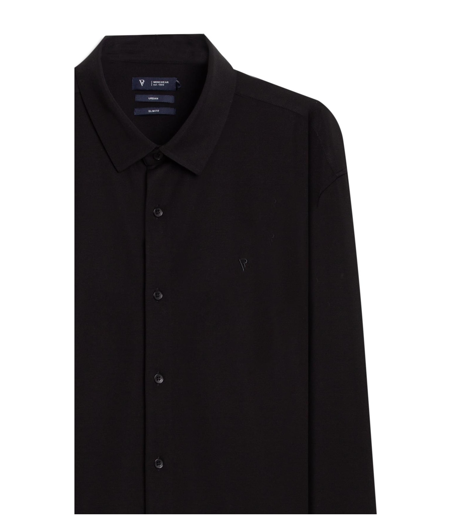 Camisa Visco Nylon Slim Fussioned Ml Preto