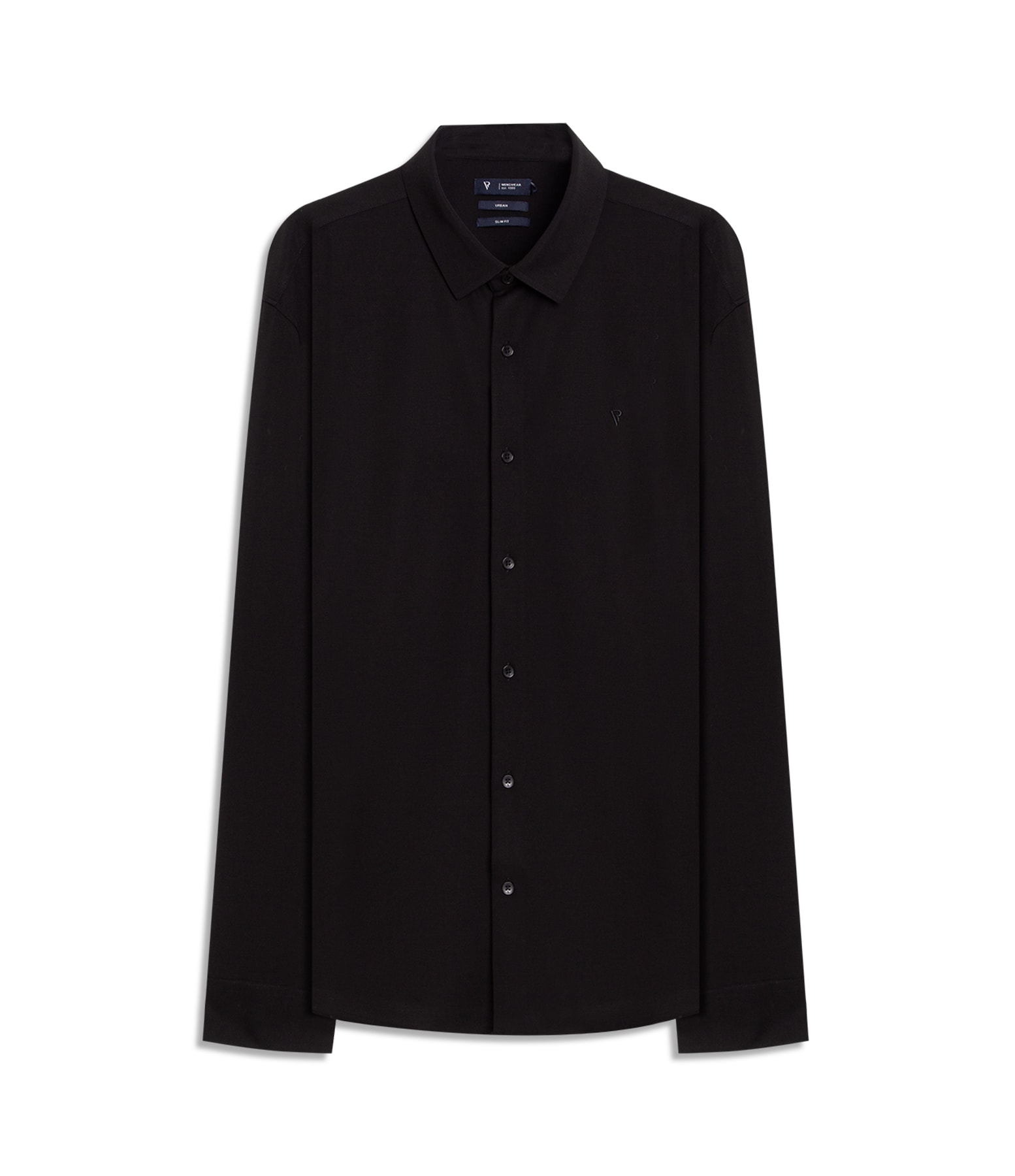 Camisa Visco Nylon Slim Fussioned Ml Preto