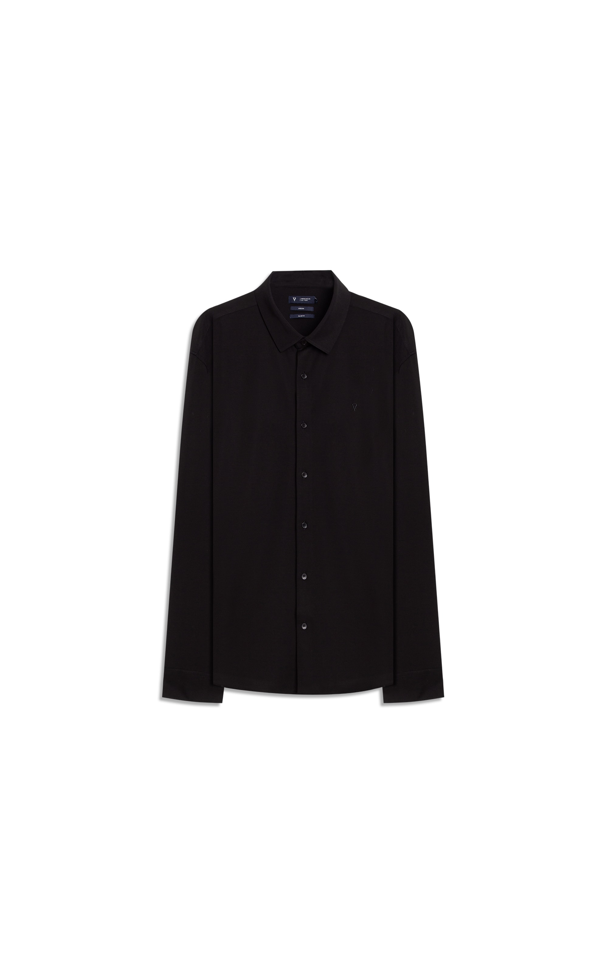 Camisa Visco Nylon Slim Fussioned Ml Preto