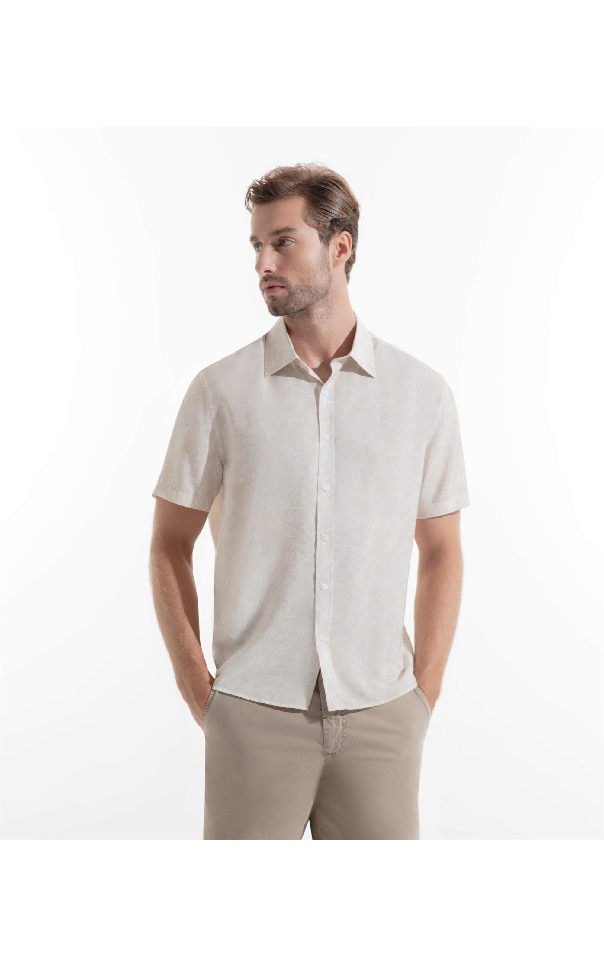Camisa Viscose Com Poliamid Est Orquidea Prata