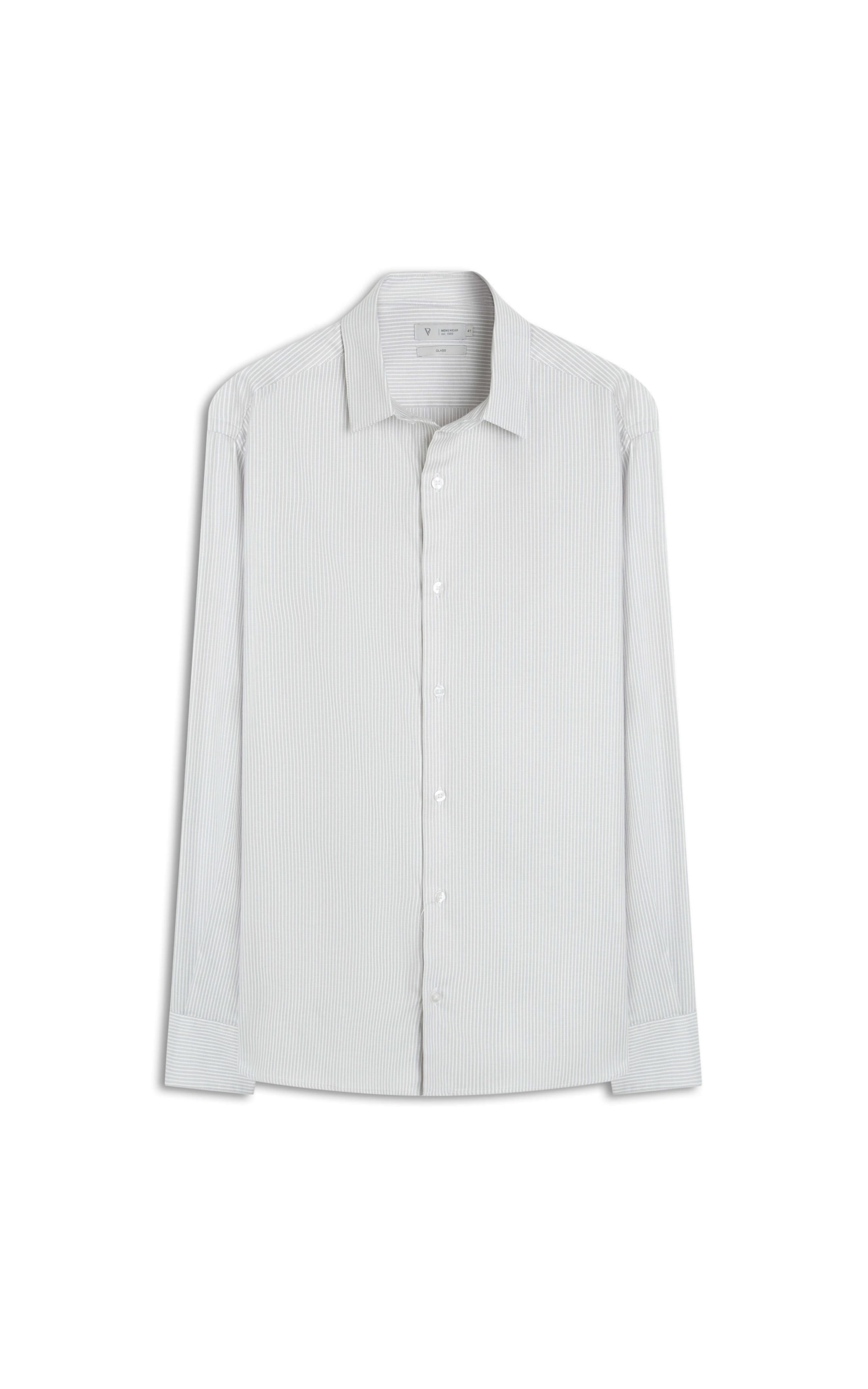Camisa Vitti New Class Shangai Cinza Claro