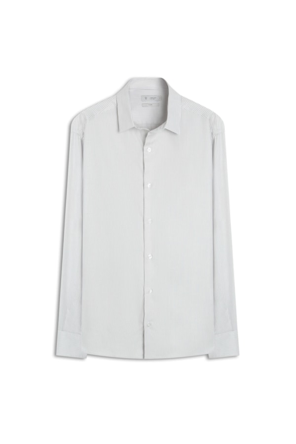 Camisa Vitti New Class Shangai Cinza Claro