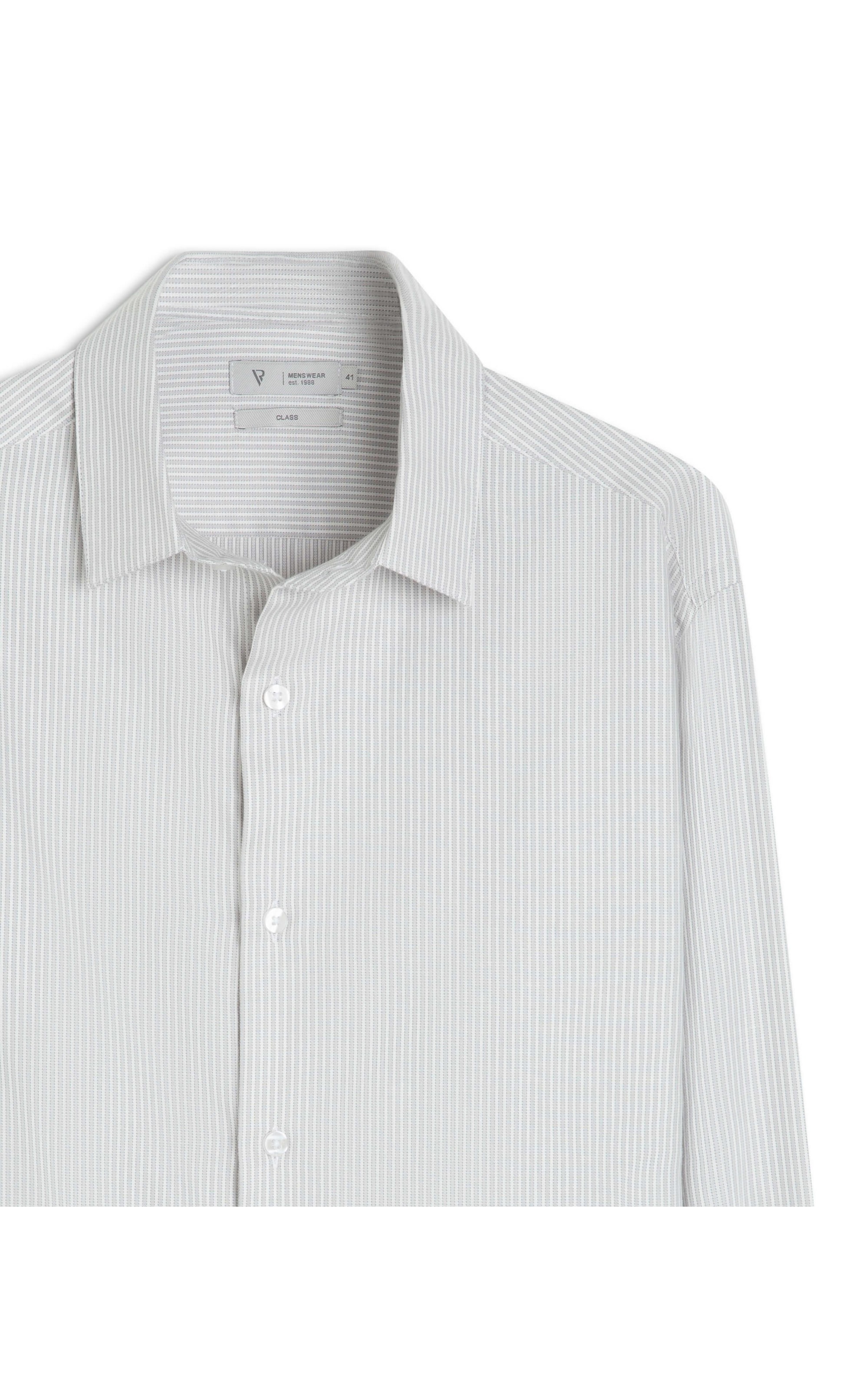 Camisa Vitti New Class Shangai Cinza Claro