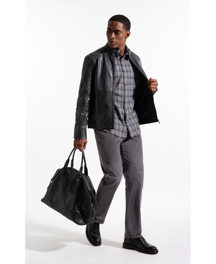 Camisa Wool Touch Ft Hobe Classic Irish Ml Grafite