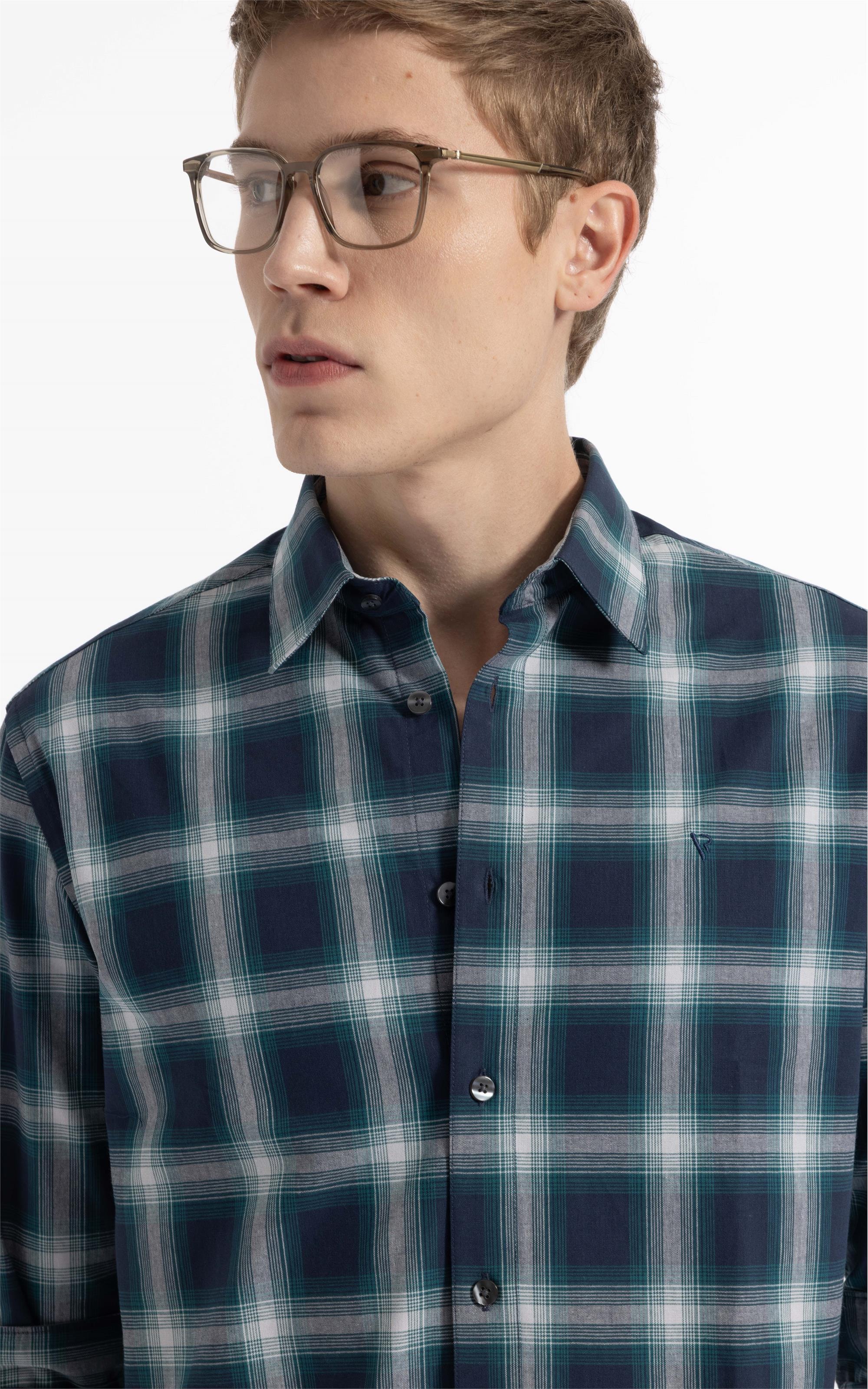 Camisa Wool Touch Renn Classic Irish Ml Petroleo