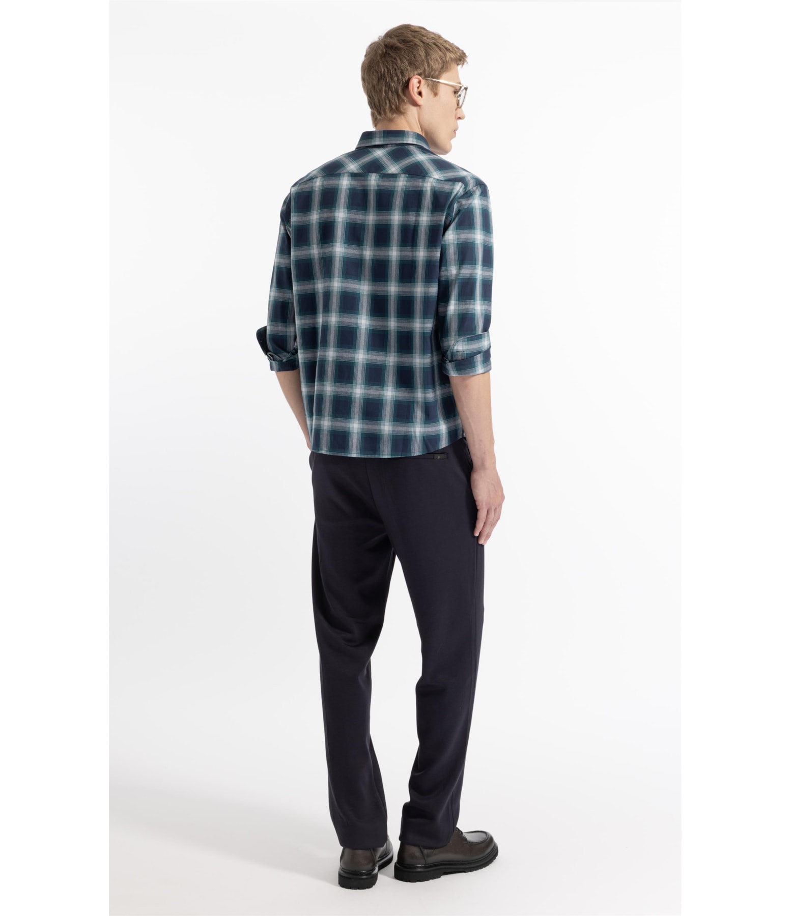 Camisa Wool Touch Renn Classic Irish Ml Petroleo