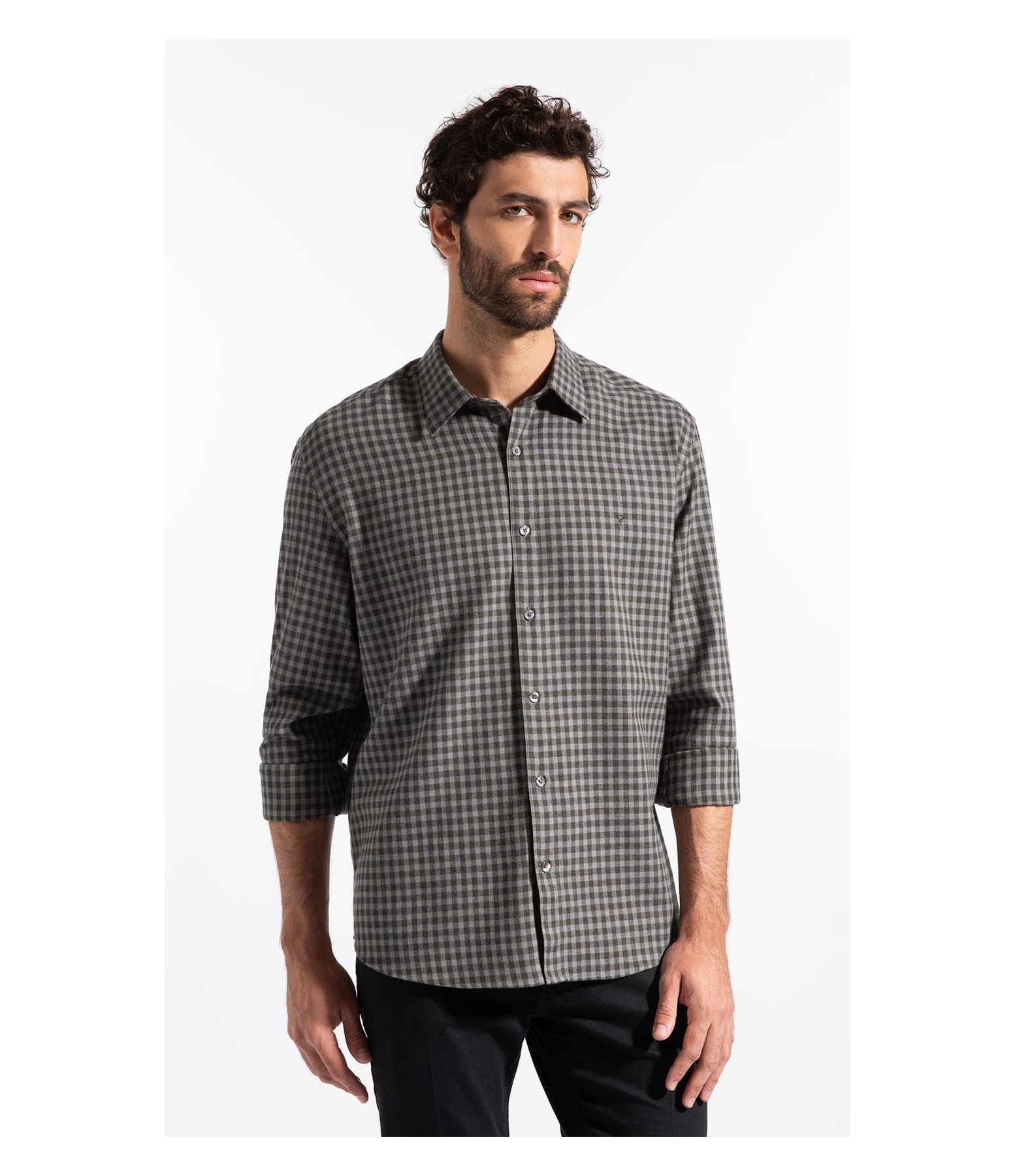 Wool Touch Robe Classic Irish Ml Tabaco