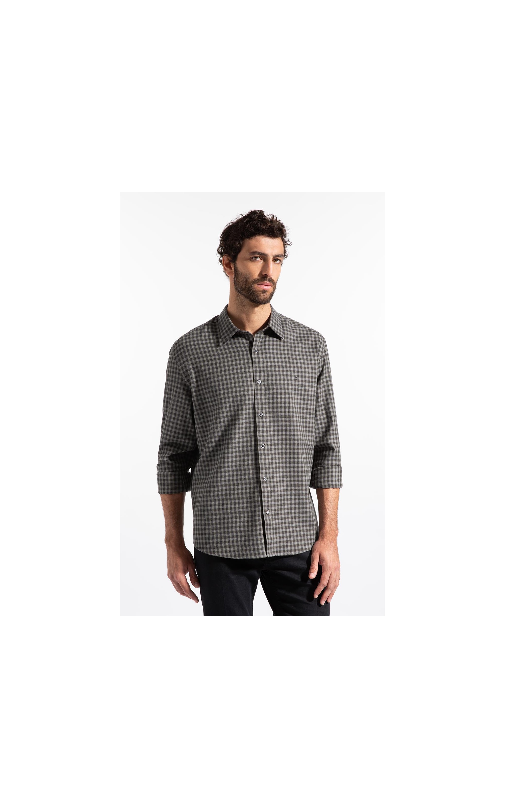 Wool Touch Robe Classic Irish Ml Tabaco