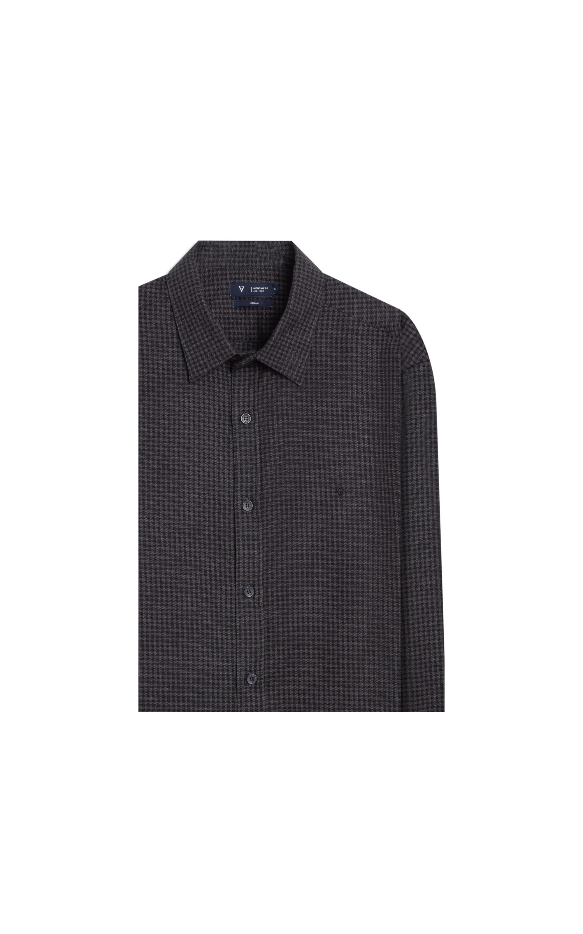 Camisa Woolt Ouch Oslo Plaid Classic Irish Ml Grafite