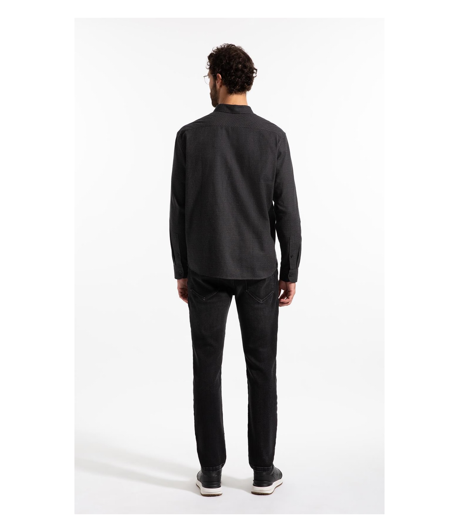 Camisa Woolt Ouch Oslo Plaid Classic Irish Ml Grafite
