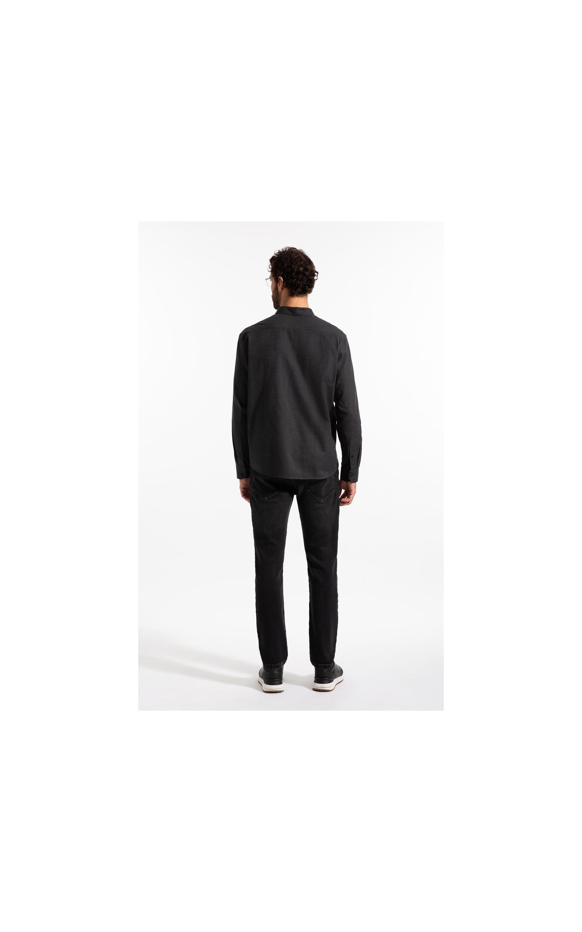 Camisa Woolt Ouch Oslo Plaid Classic Irish Ml Grafite
