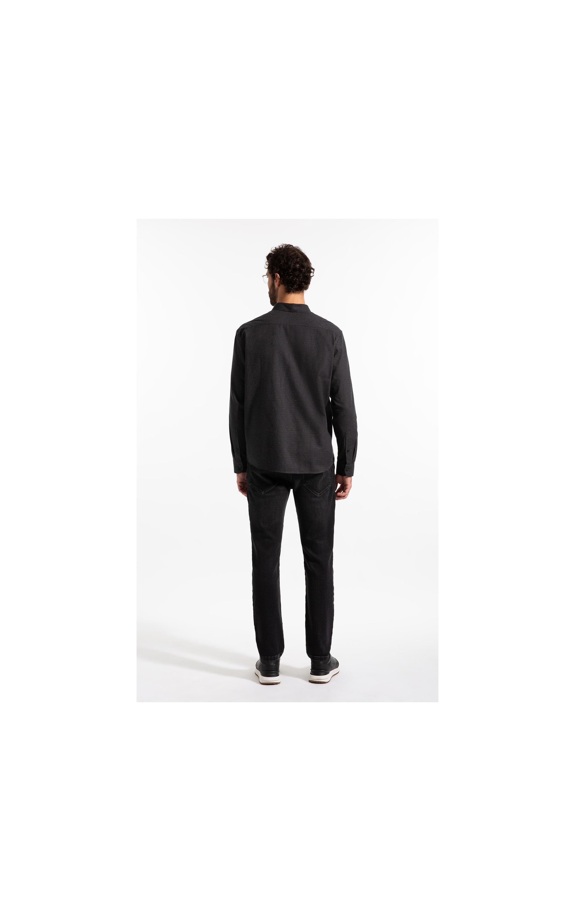 Camisa Woolt Ouch Oslo Plaid Classic Irish Ml Grafite