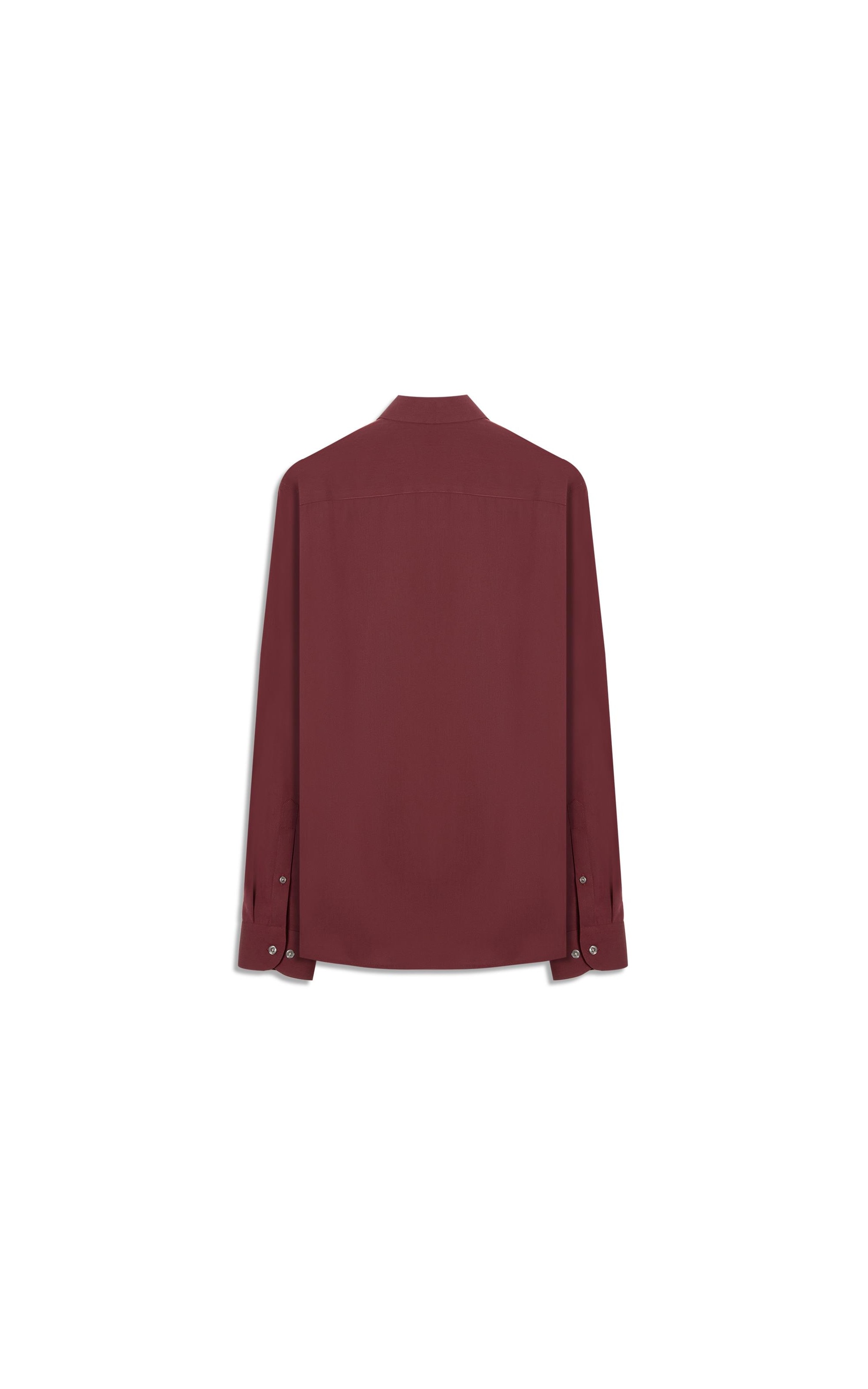 Camisa Wrinckle Cotton Slim Pirlo Bordeaux