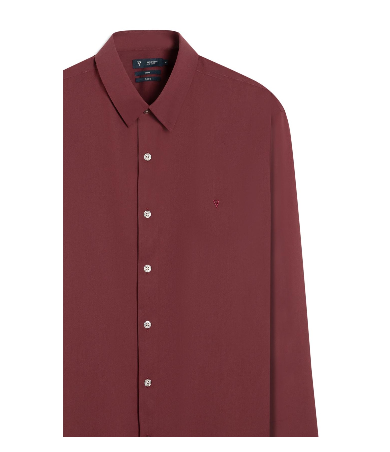 Camisa Wrinckle Cotton Slim Pirlo Bordeaux
