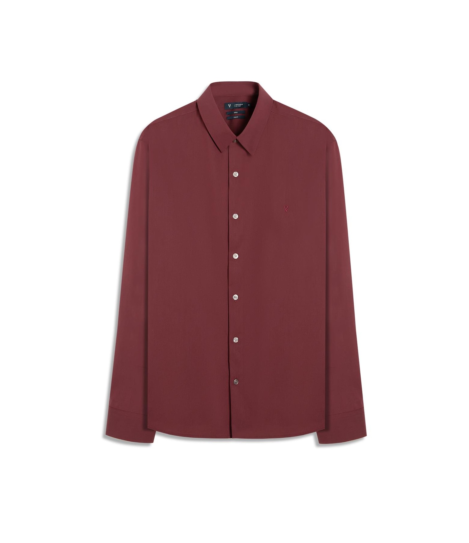Camisa Wrinckle Cotton Slim Pirlo Bordeaux