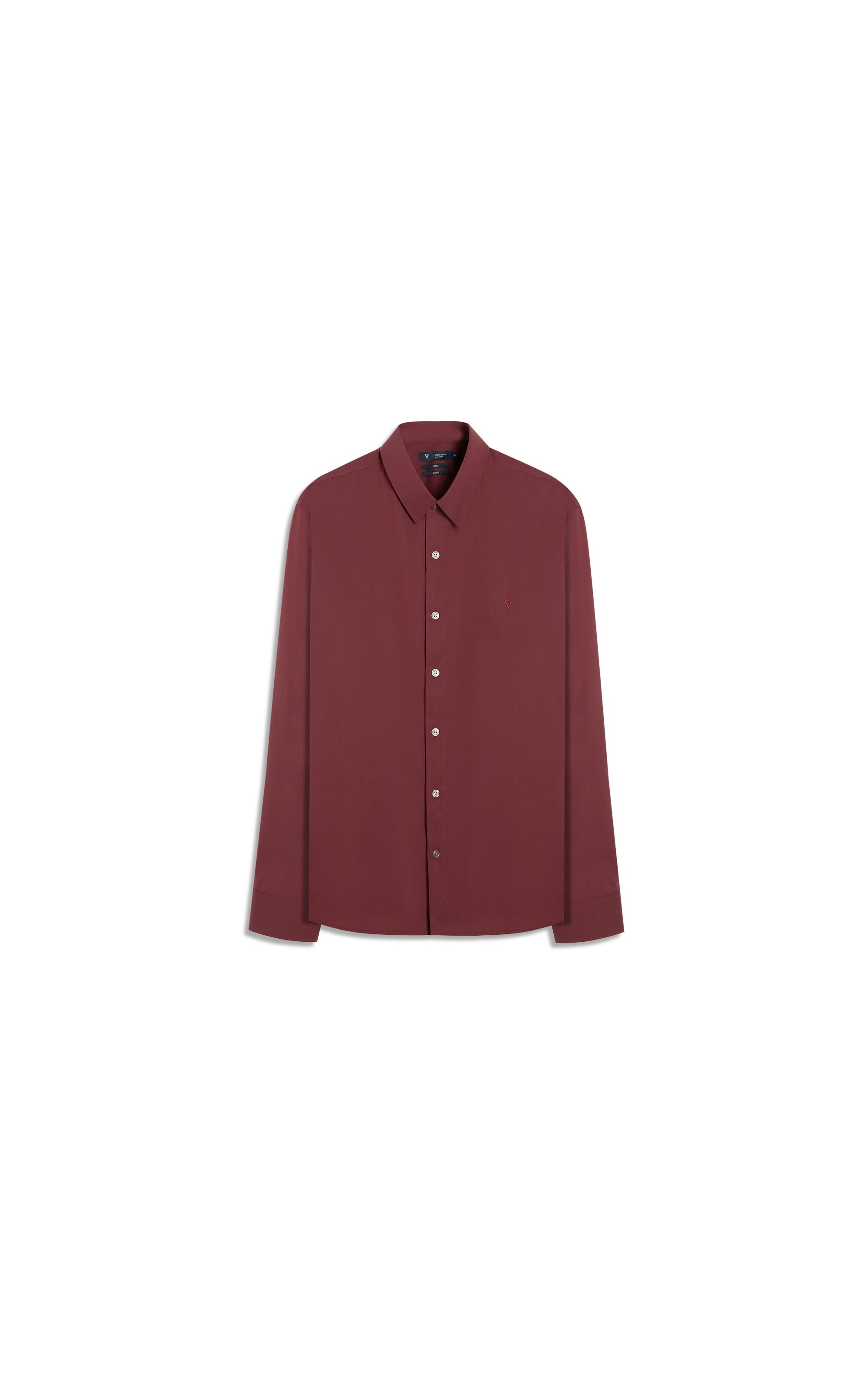 Camisa Wrinckle Cotton Slim Pirlo Bordeaux