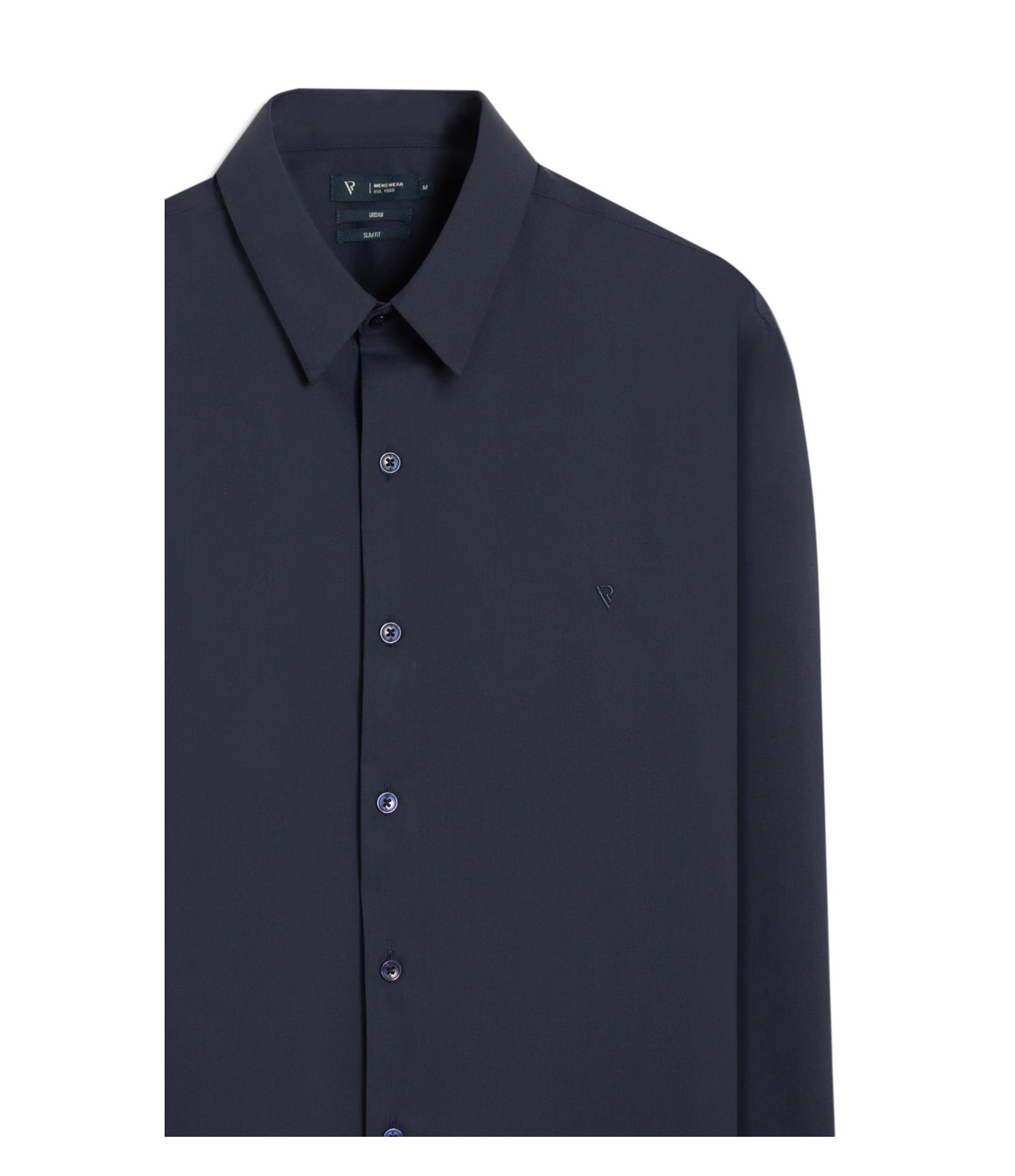 Camisa Wrinckle Cotton Slim Pirlo Dark Navy