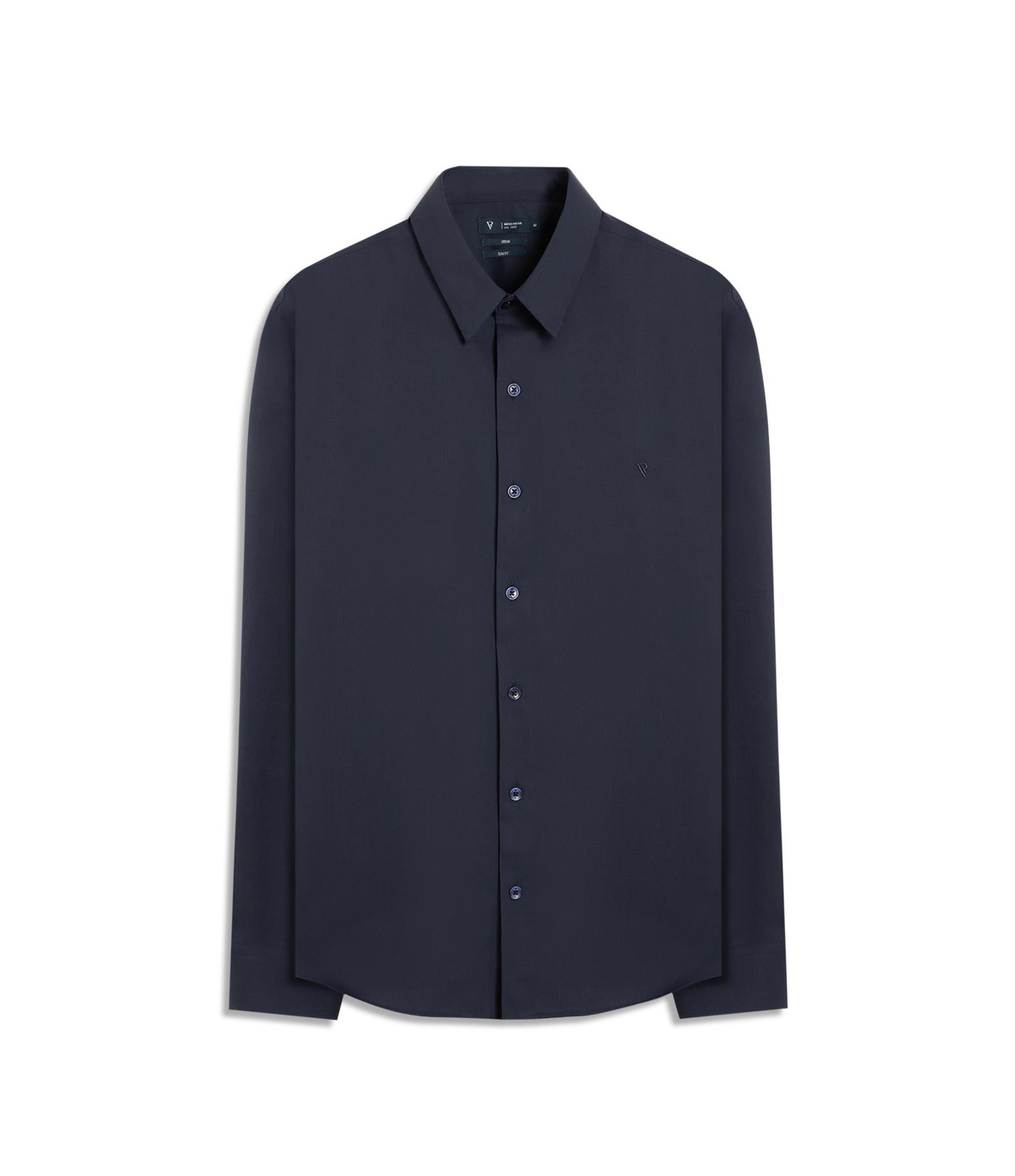 Camisa Wrinckle Cotton Slim Pirlo Dark Navy