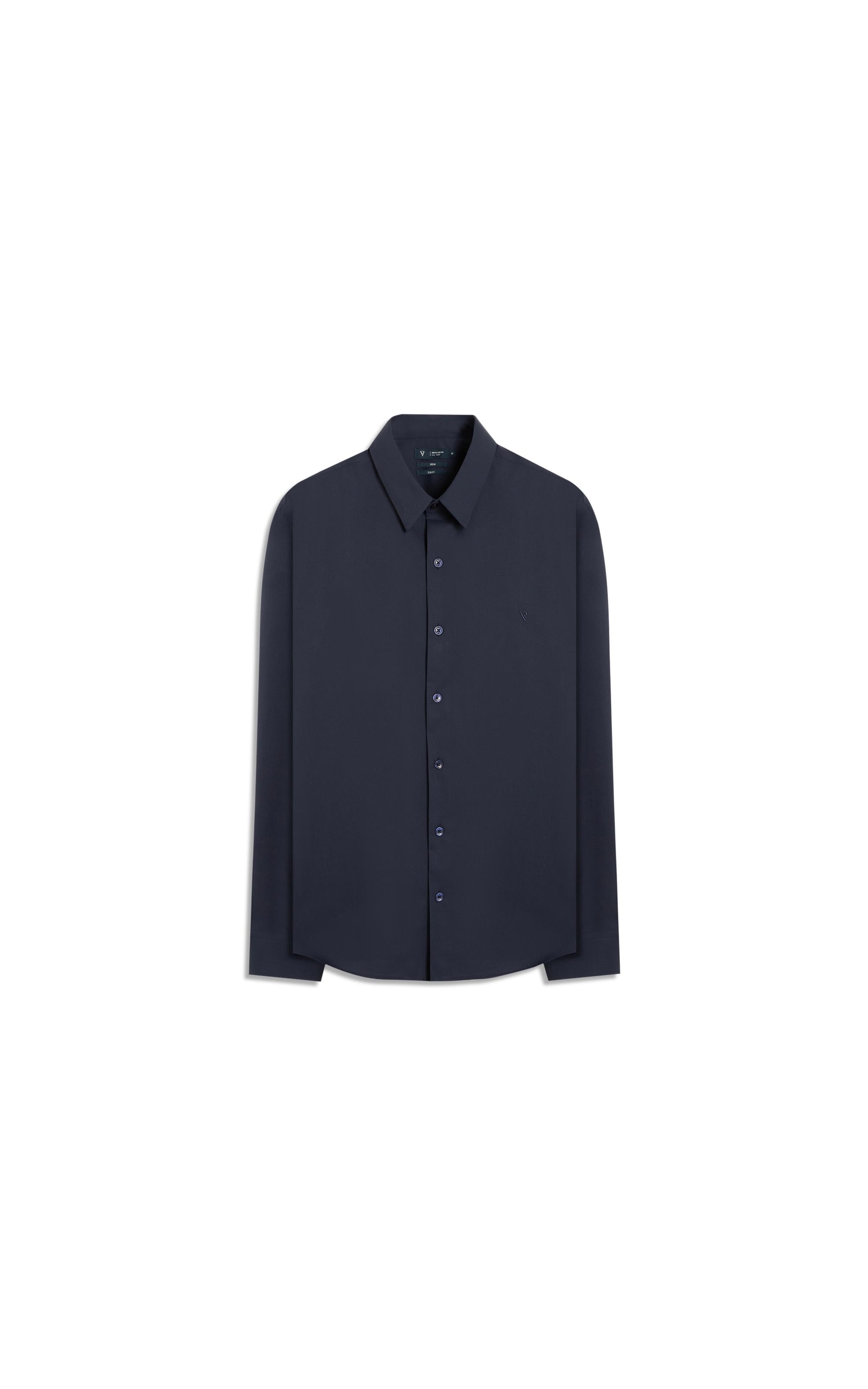 Camisa Wrinckle Cotton Slim Pirlo Dark Navy