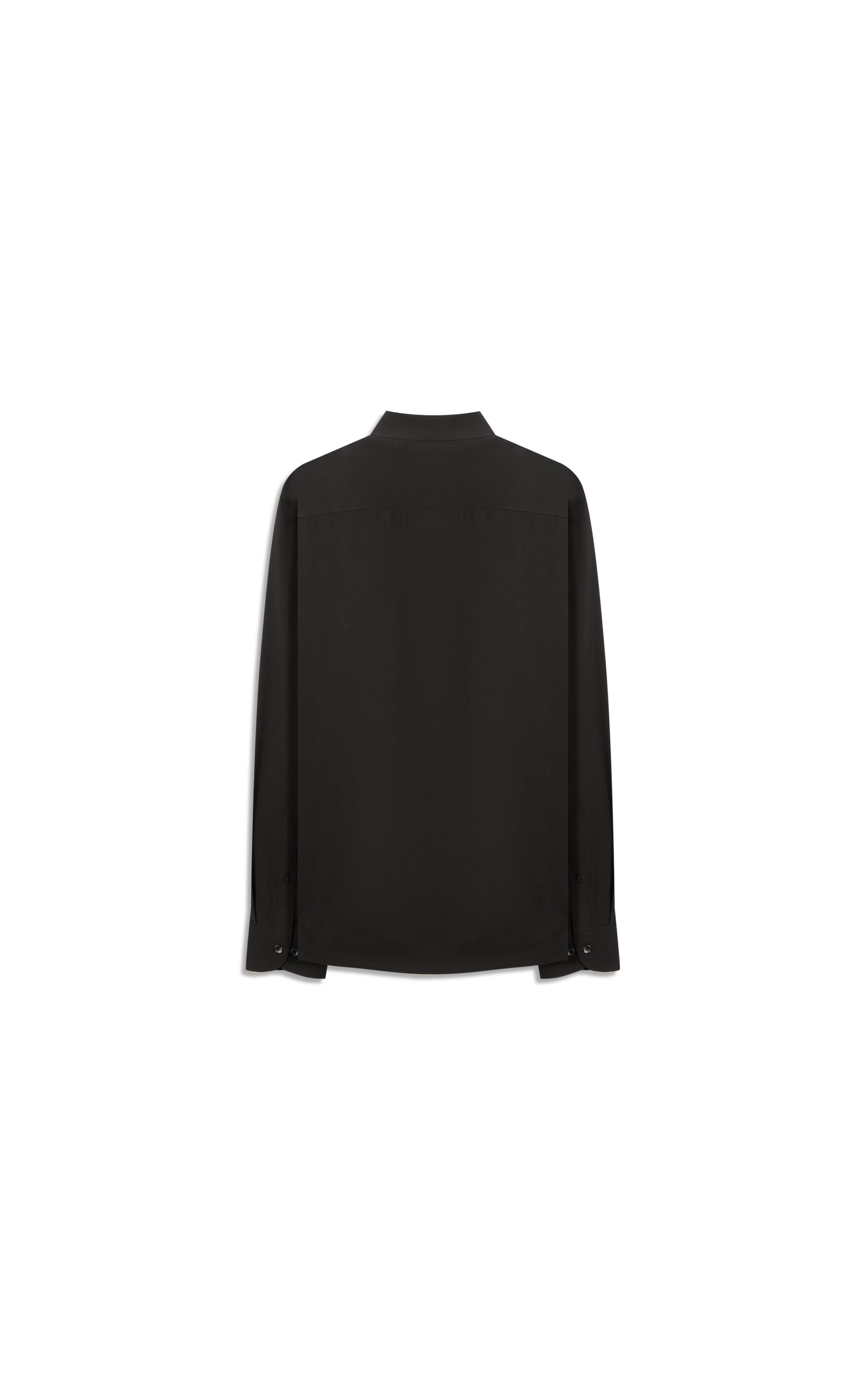 Camisa Wrinckle Cotton Slim Pirlo Preto