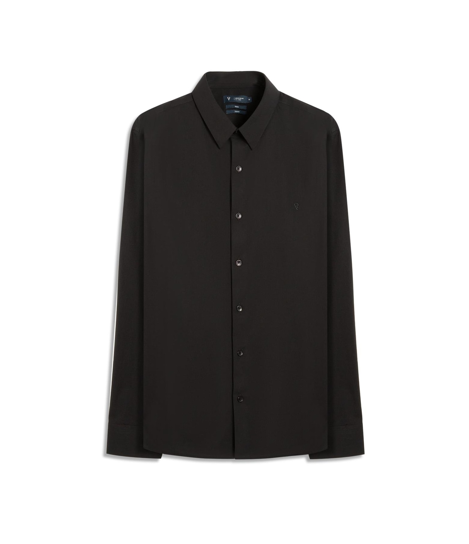 Camisa Wrinckle Cotton Slim Pirlo Preto