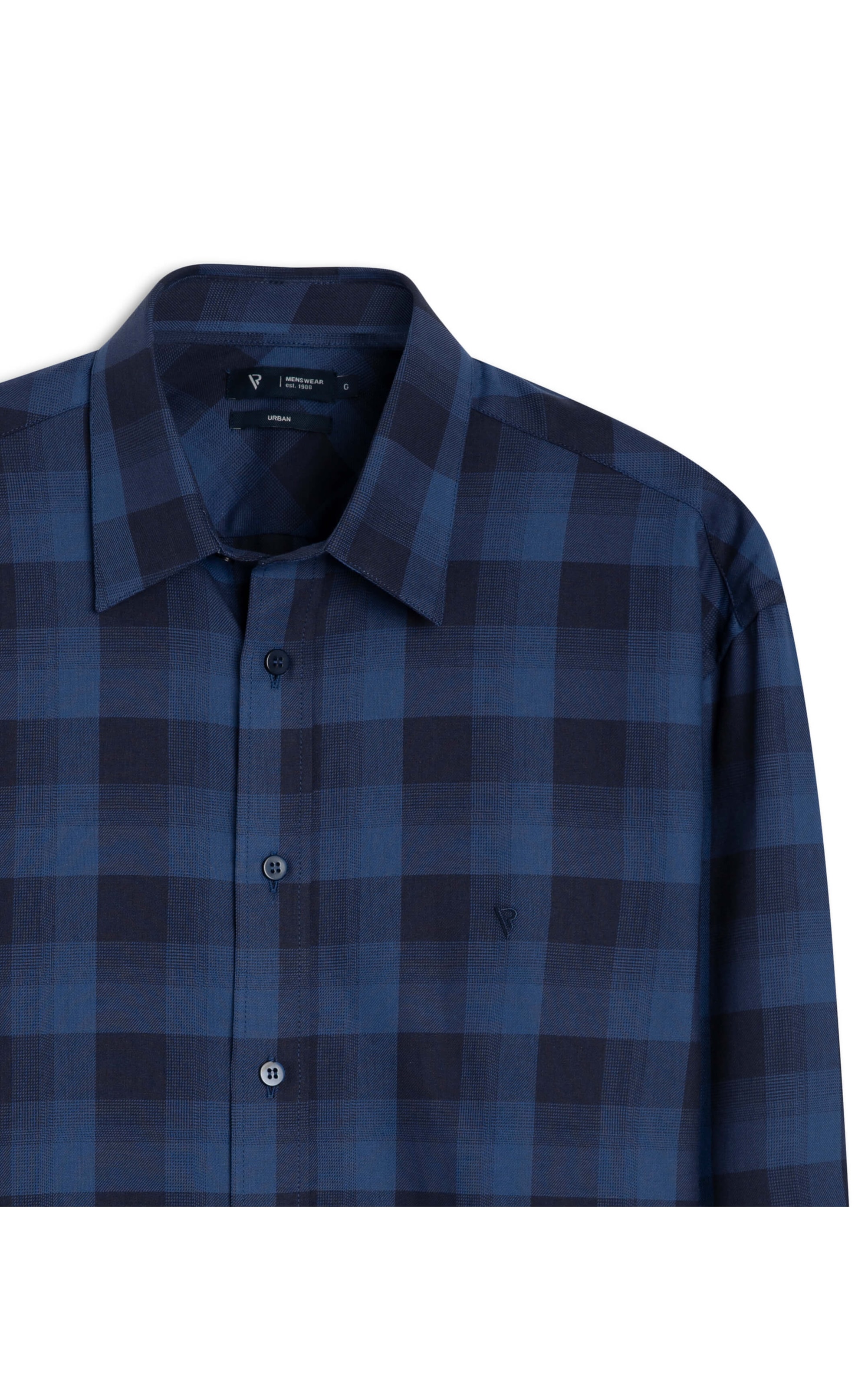 Camisa Xadrez Dark Blue Dark Navy
