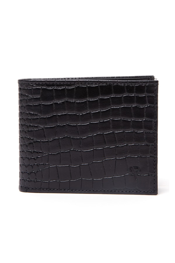 Carteira Classic Croco Preto