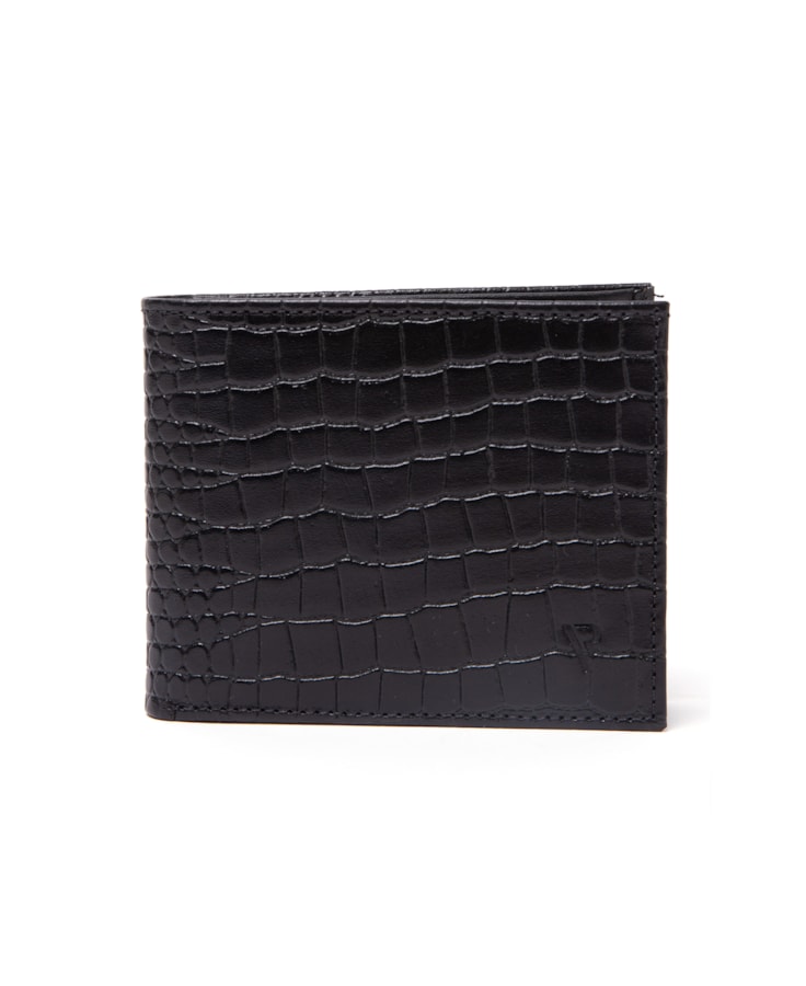 Carteira Classic Croco Preto