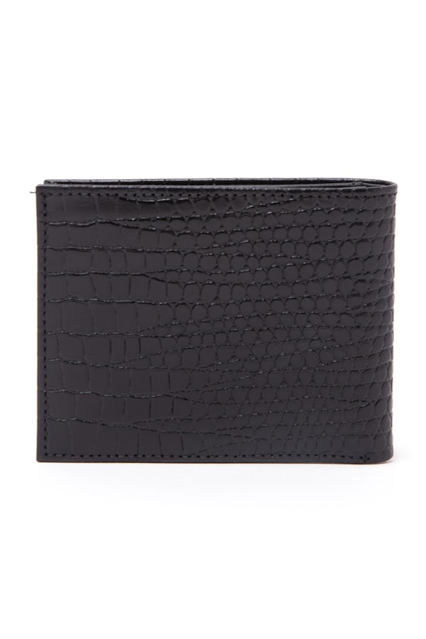 Carteira Classic Croco Preto