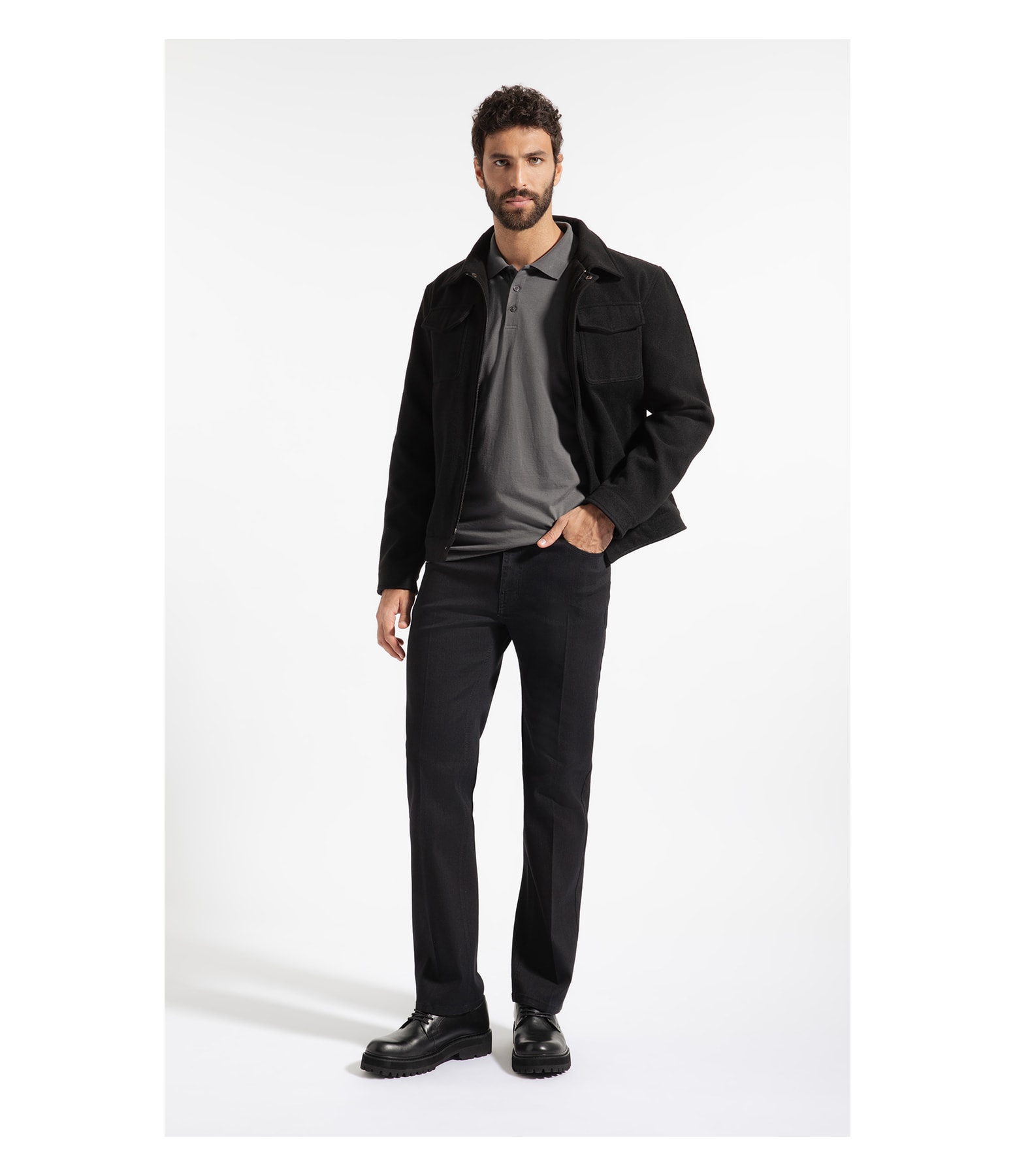 Casaco Wool Like Dulese Preto