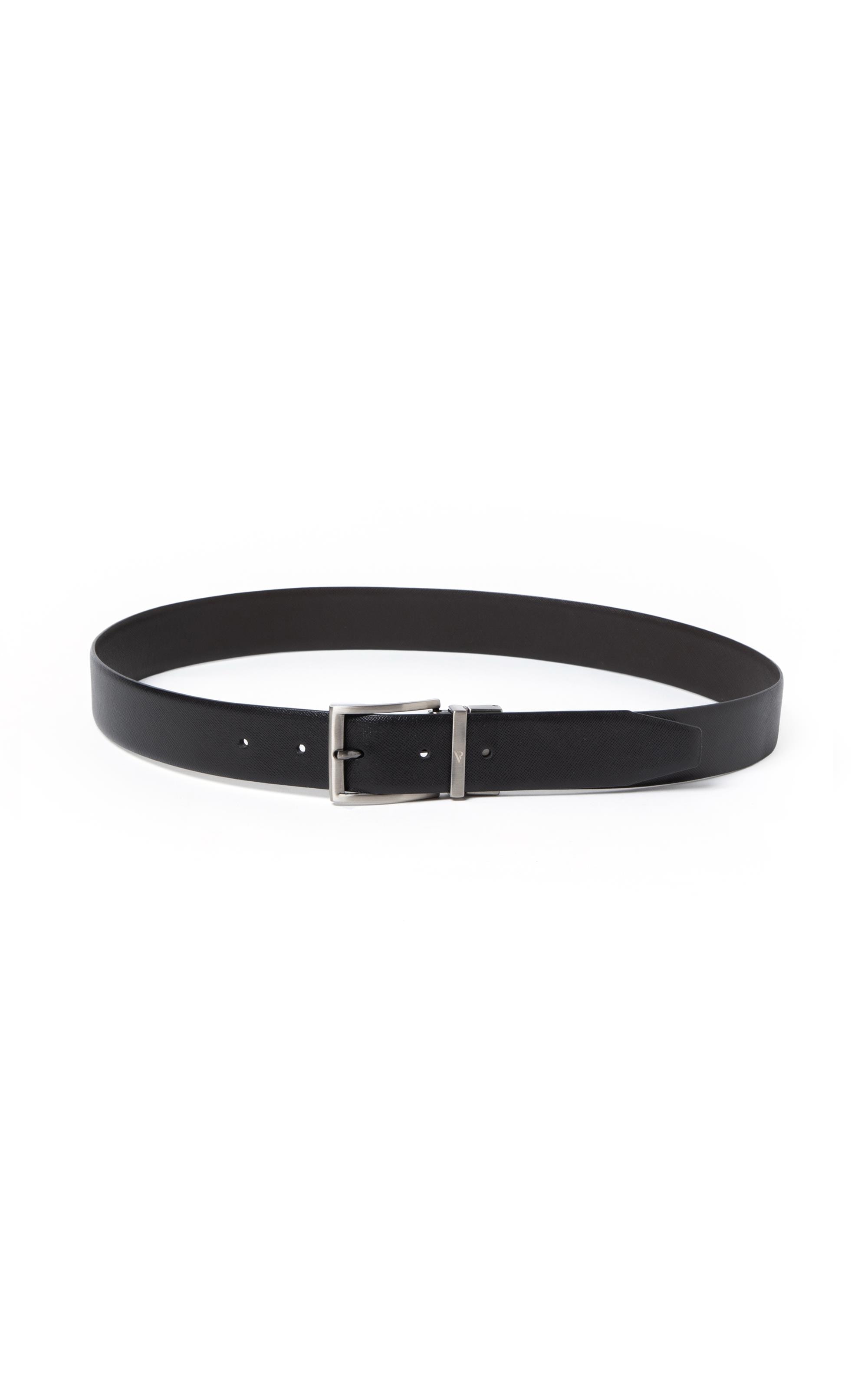 Cinto Classic Dupla Face Saffiano 35mms Preto
