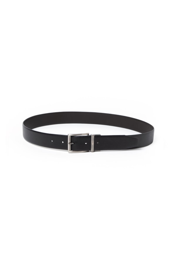 Cinto Classic Dupla Face Saffiano 35mms Preto